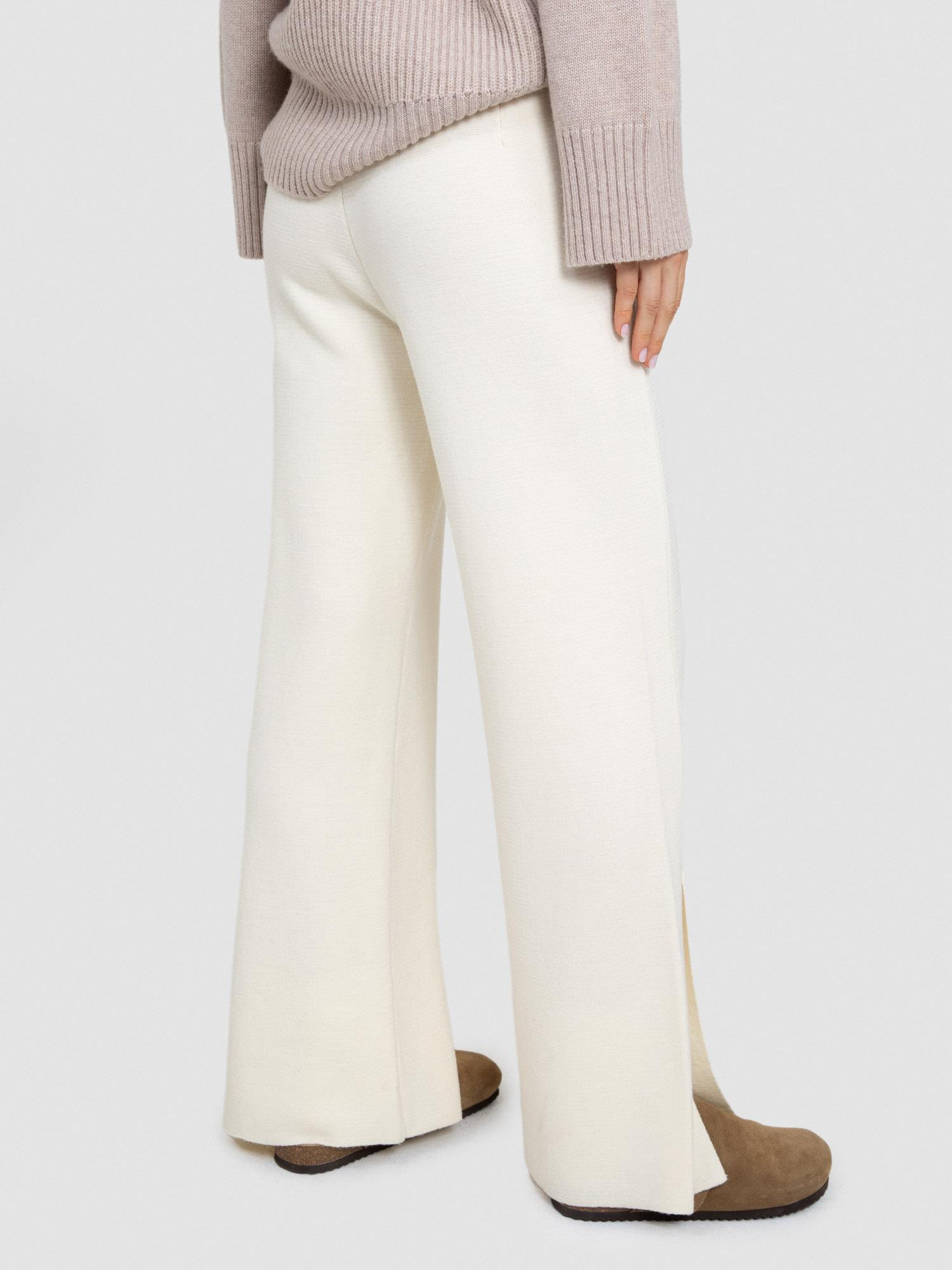 %100 Yün Bol Paça Pantolon