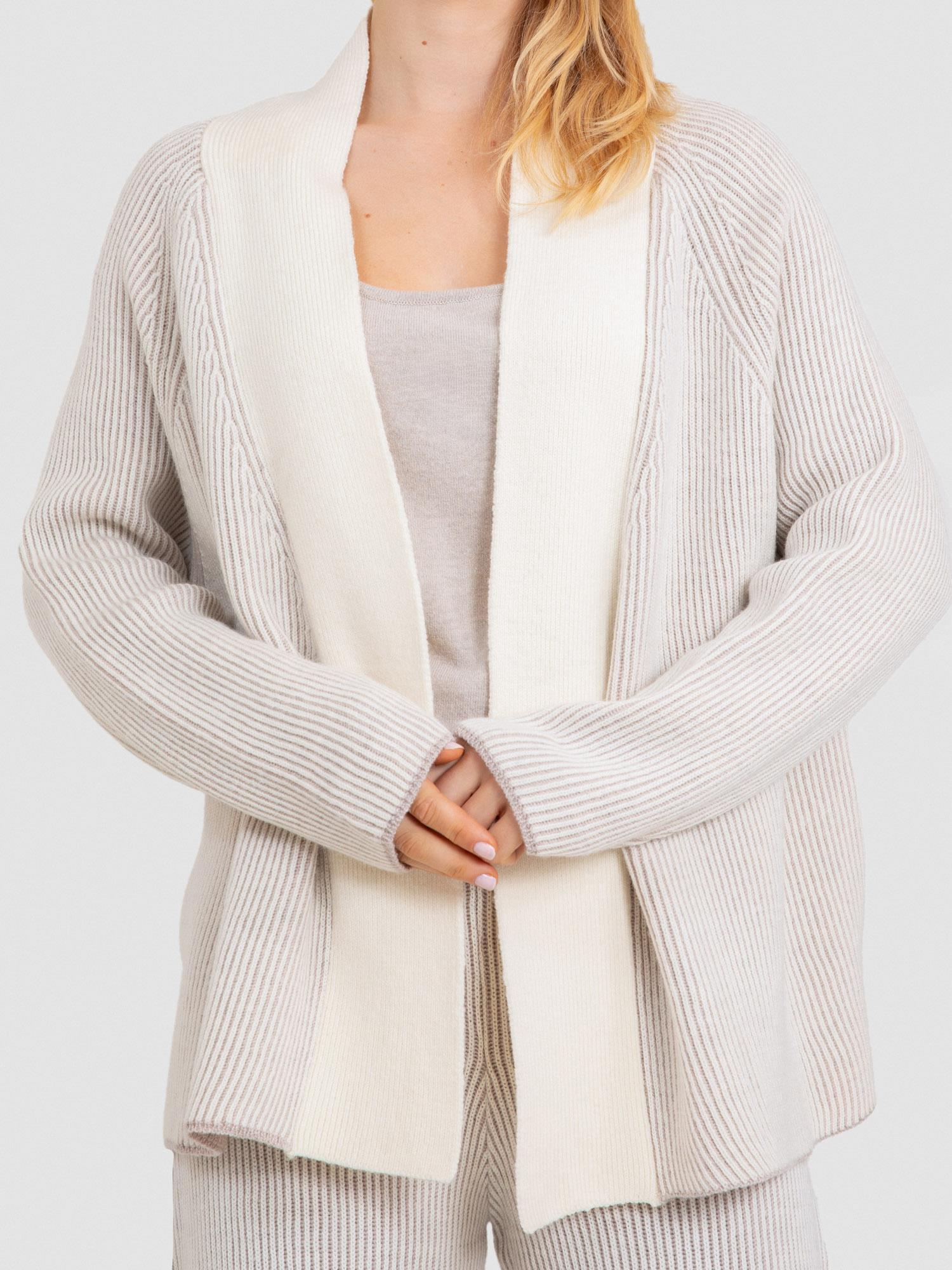 %100 Yün Fitilli Hırka