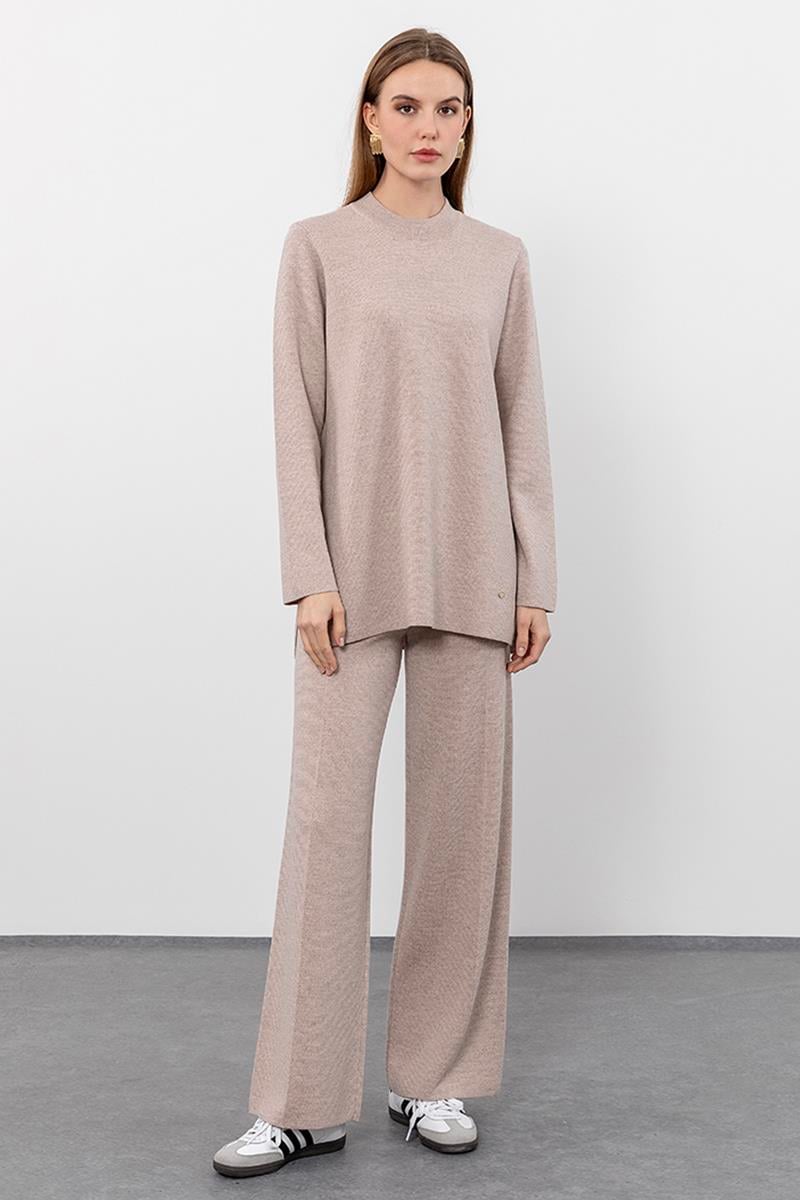 %100 Yün Yüksek Bel Pantolon