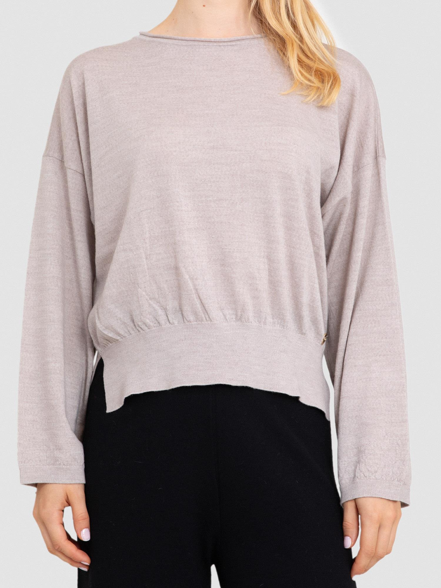 %100 Yün Yuvarlak Yaka Kazak