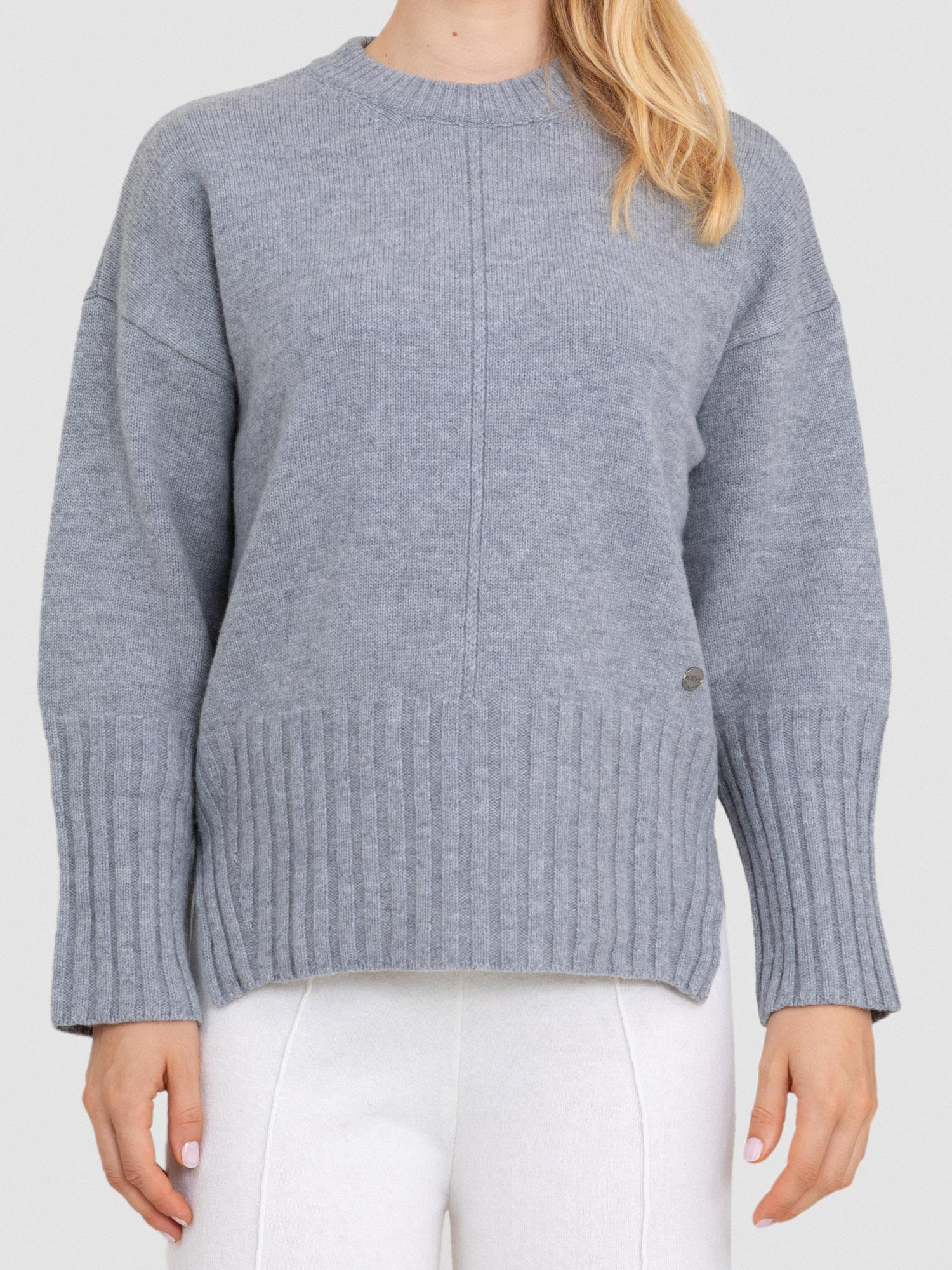 %100 Yün Yuvarlak Yaka Kazak