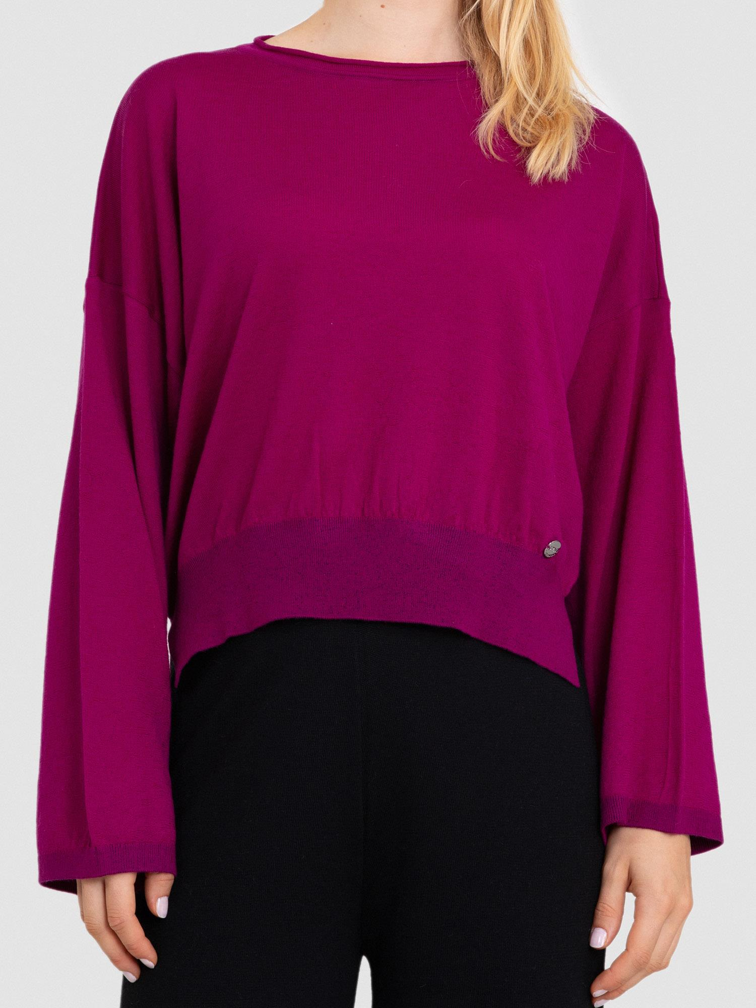 %100 Yün Yuvarlak Yaka Kazak