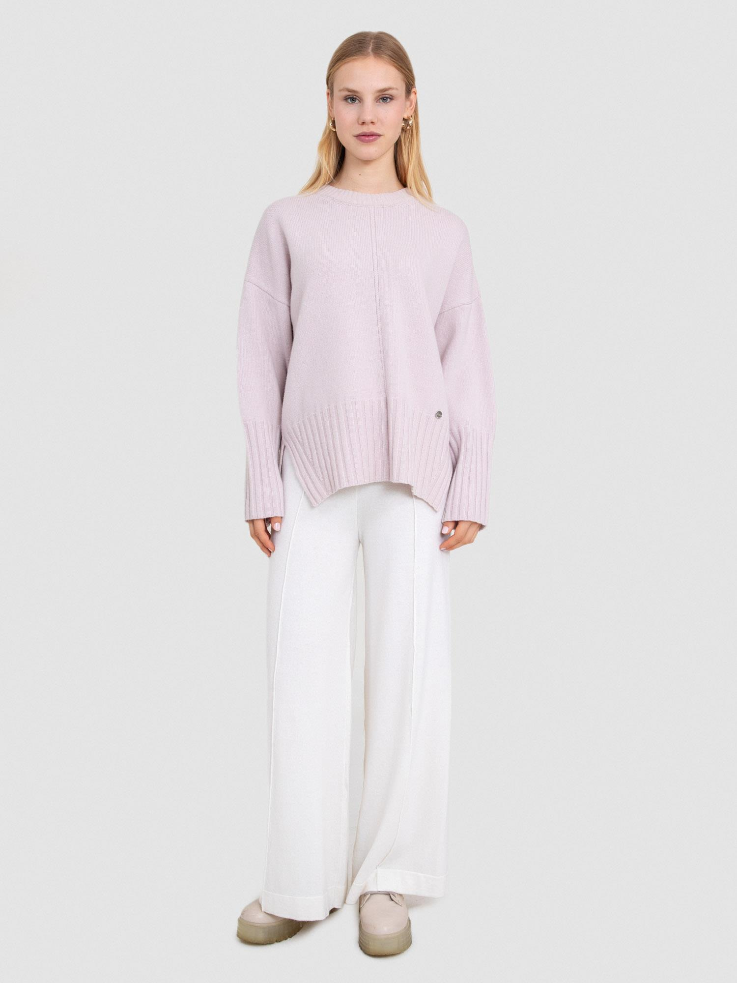 %100 Yün Yuvarlak Yaka Kazak