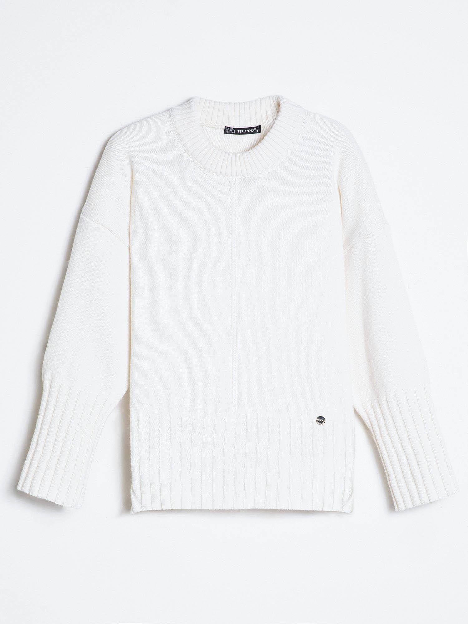 %100 Yün Yuvarlak Yaka Kazak