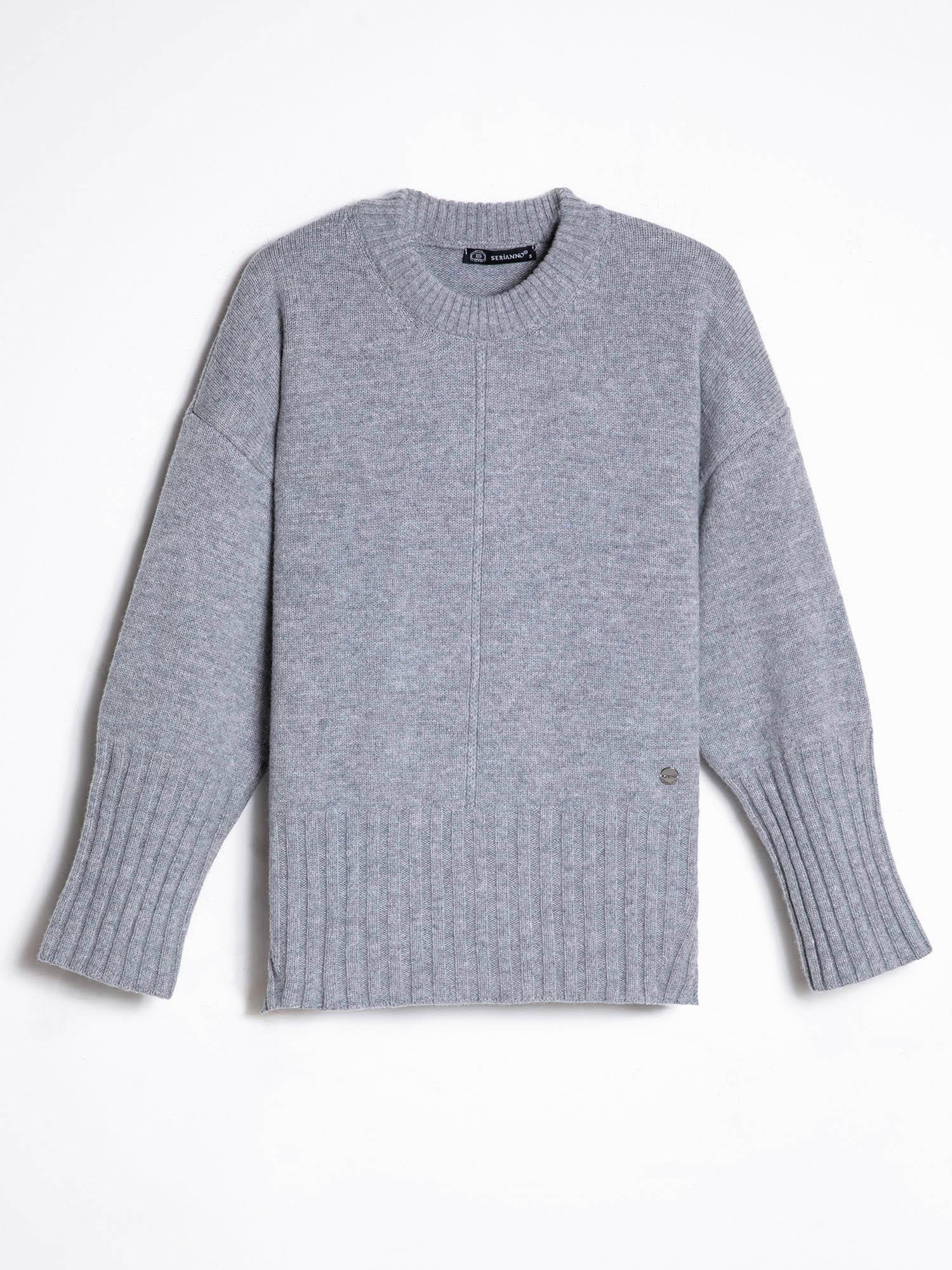 %100 Yün Yuvarlak Yaka Kazak