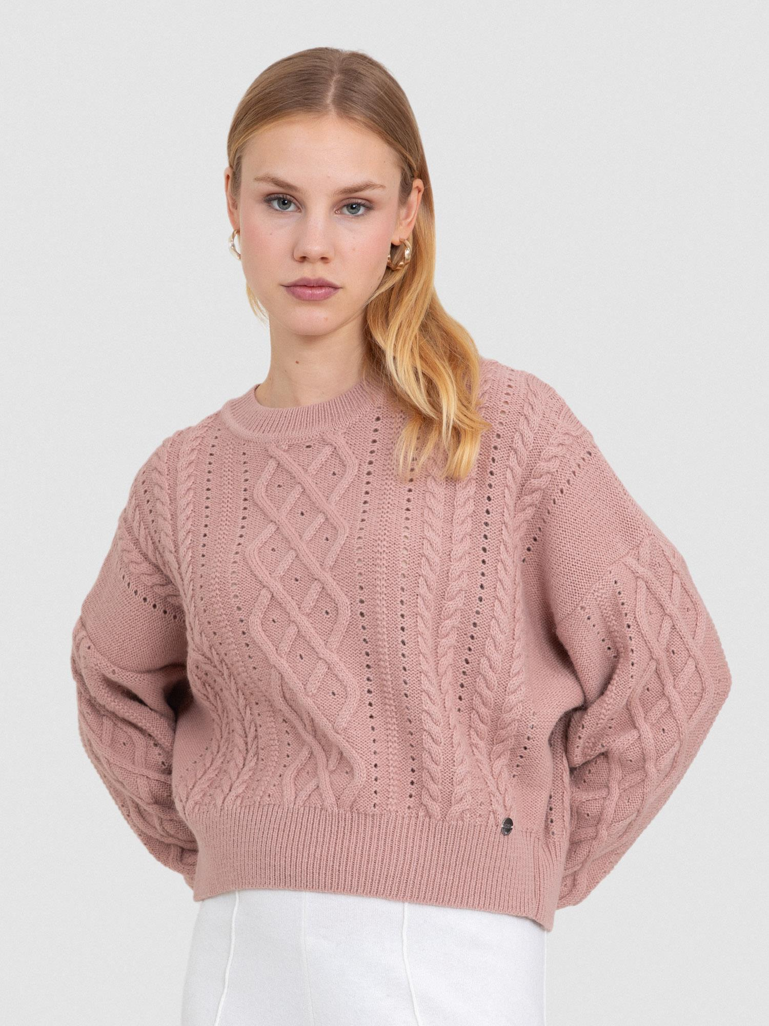 Alpaka Karışımlı Bisiklet Yaka Kazak