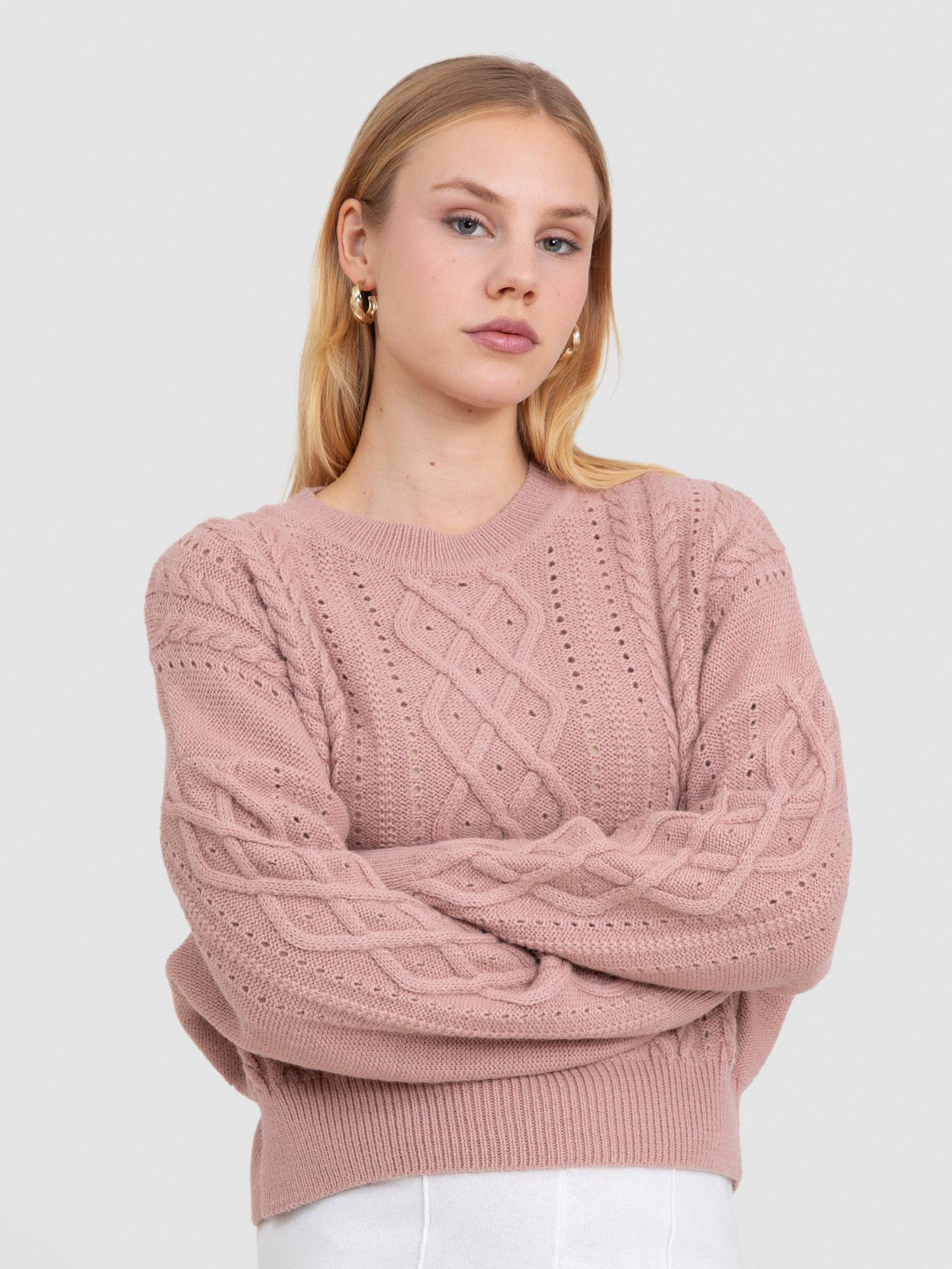 Alpaka Karışımlı Bisiklet Yaka Kazak