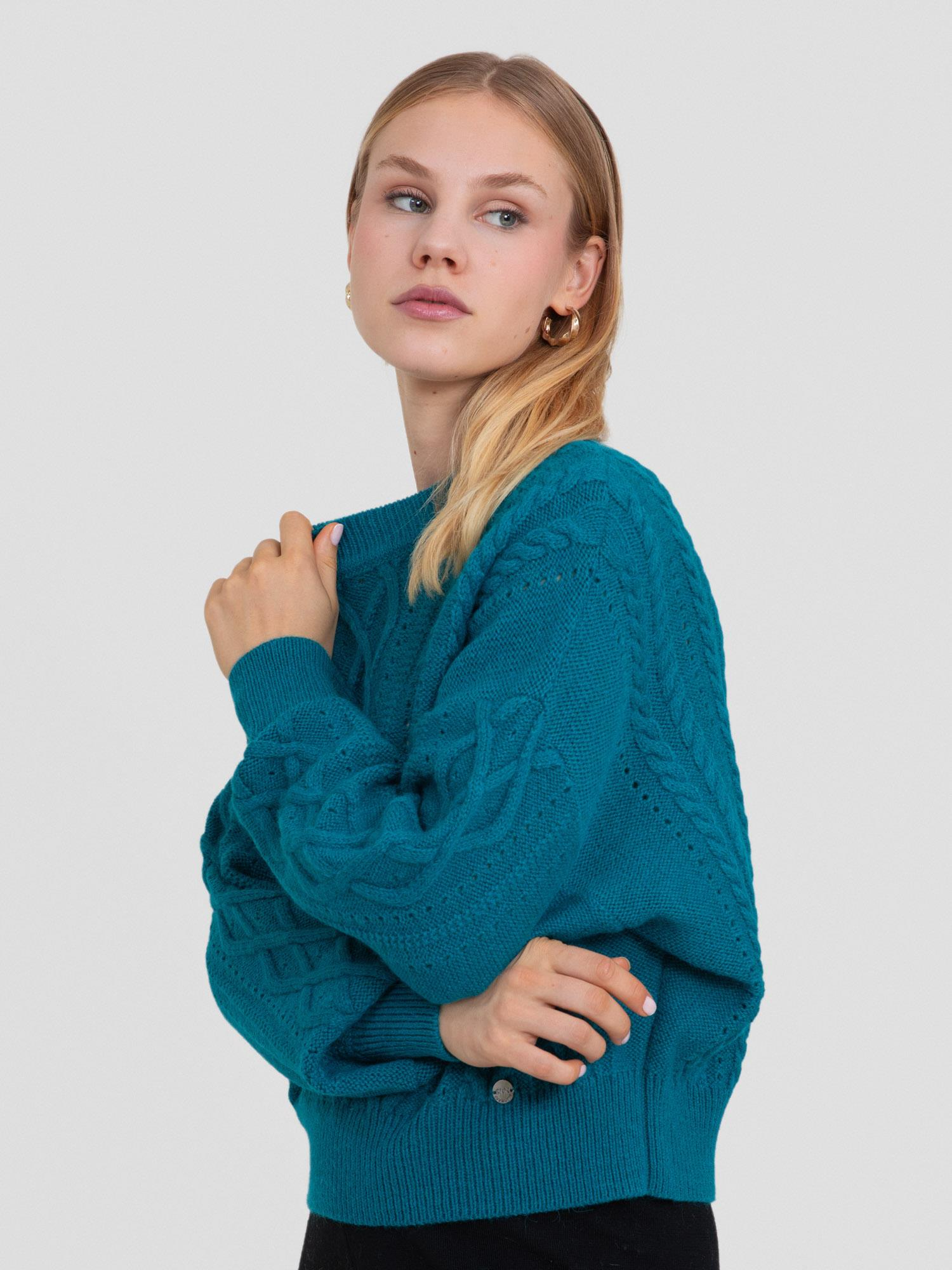 Alpaka Karışımlı Bisiklet Yaka Kazak