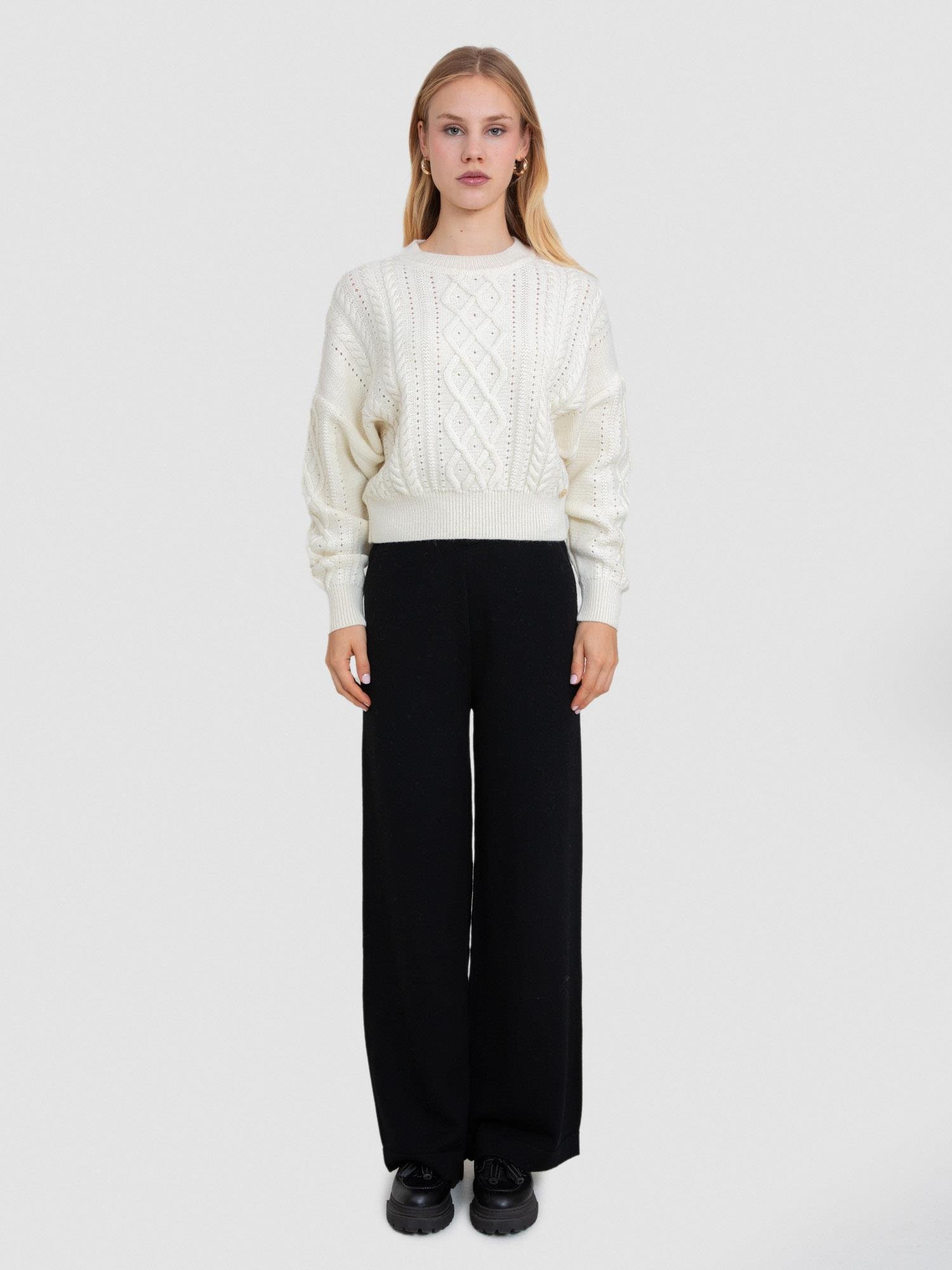 Alpaka Karışımlı Bisiklet Yaka Kazak