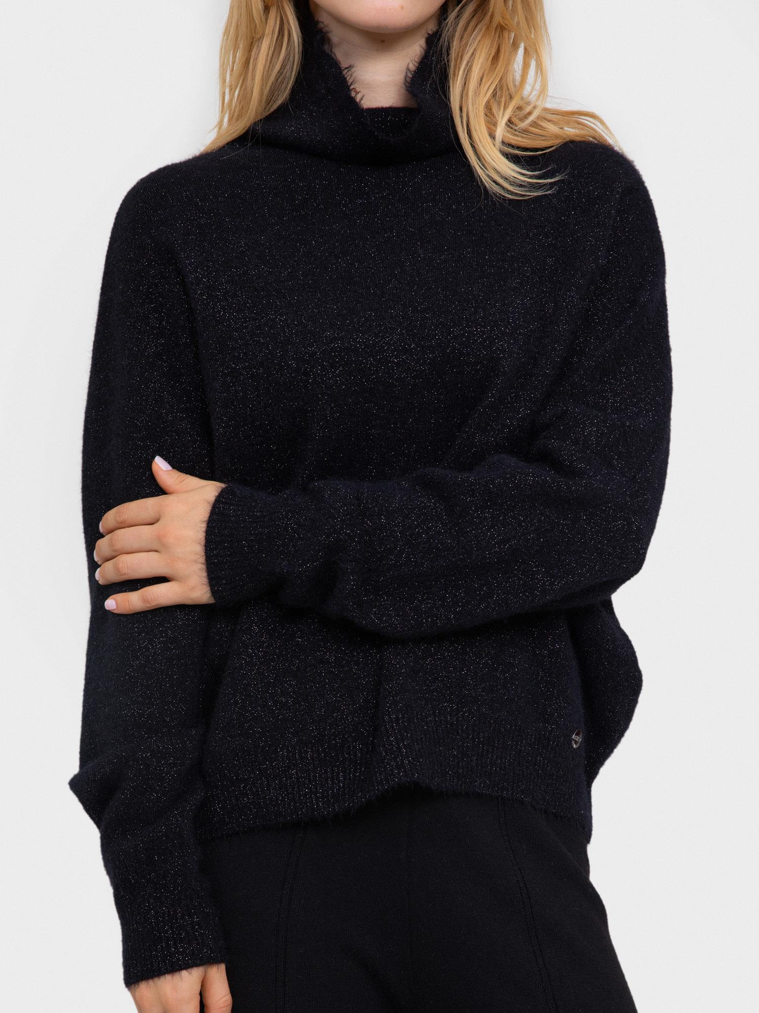 Balıkçı Yaka Metalik Tüylü Kazak