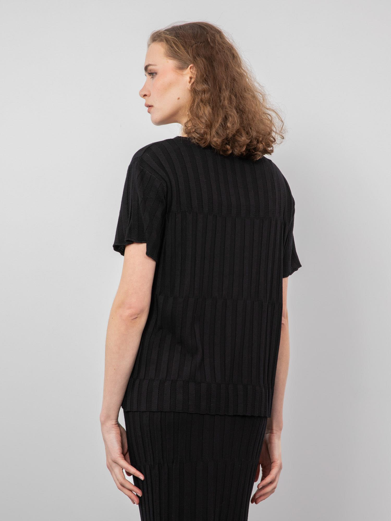 Bisiklet Yaka Örgü Oyunlu Kazak