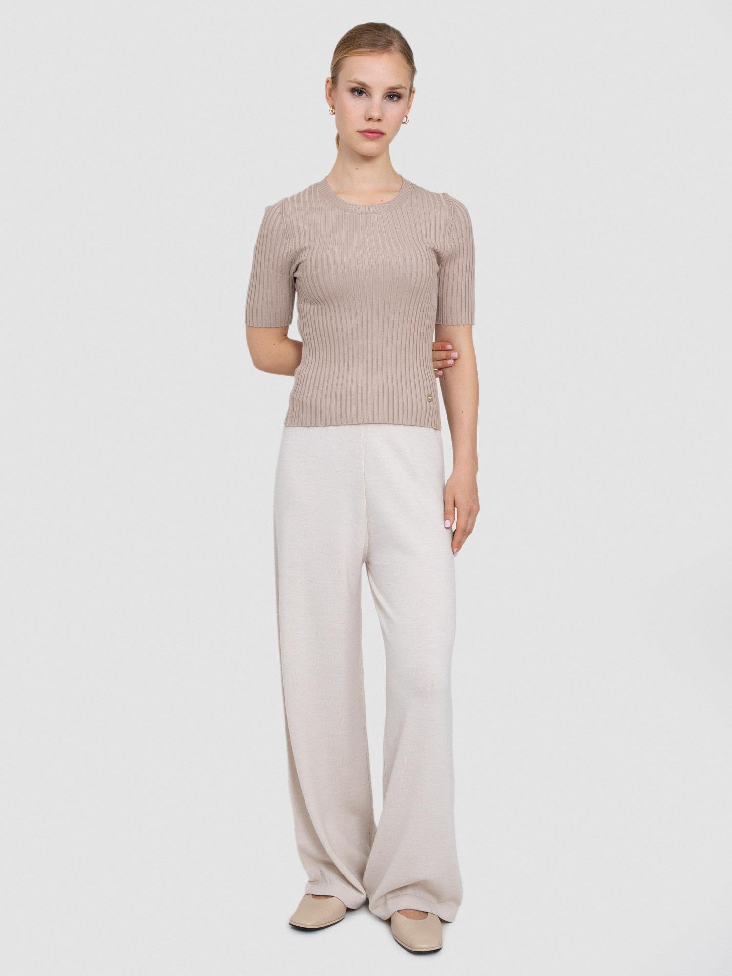 Fitilli Bisiklet Yaka Streç Kazak