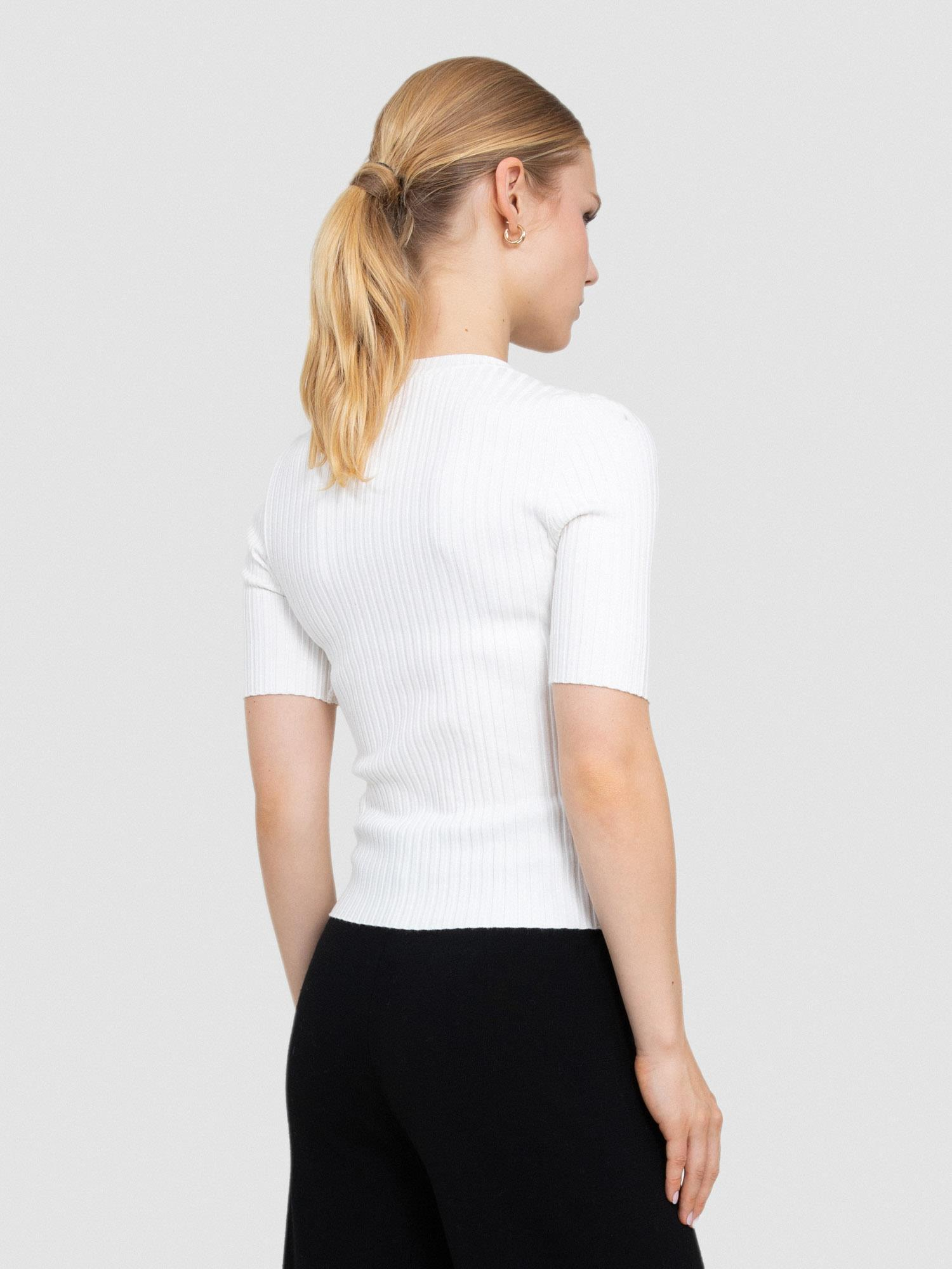 Fitilli Bisiklet Yaka Streç Kazak