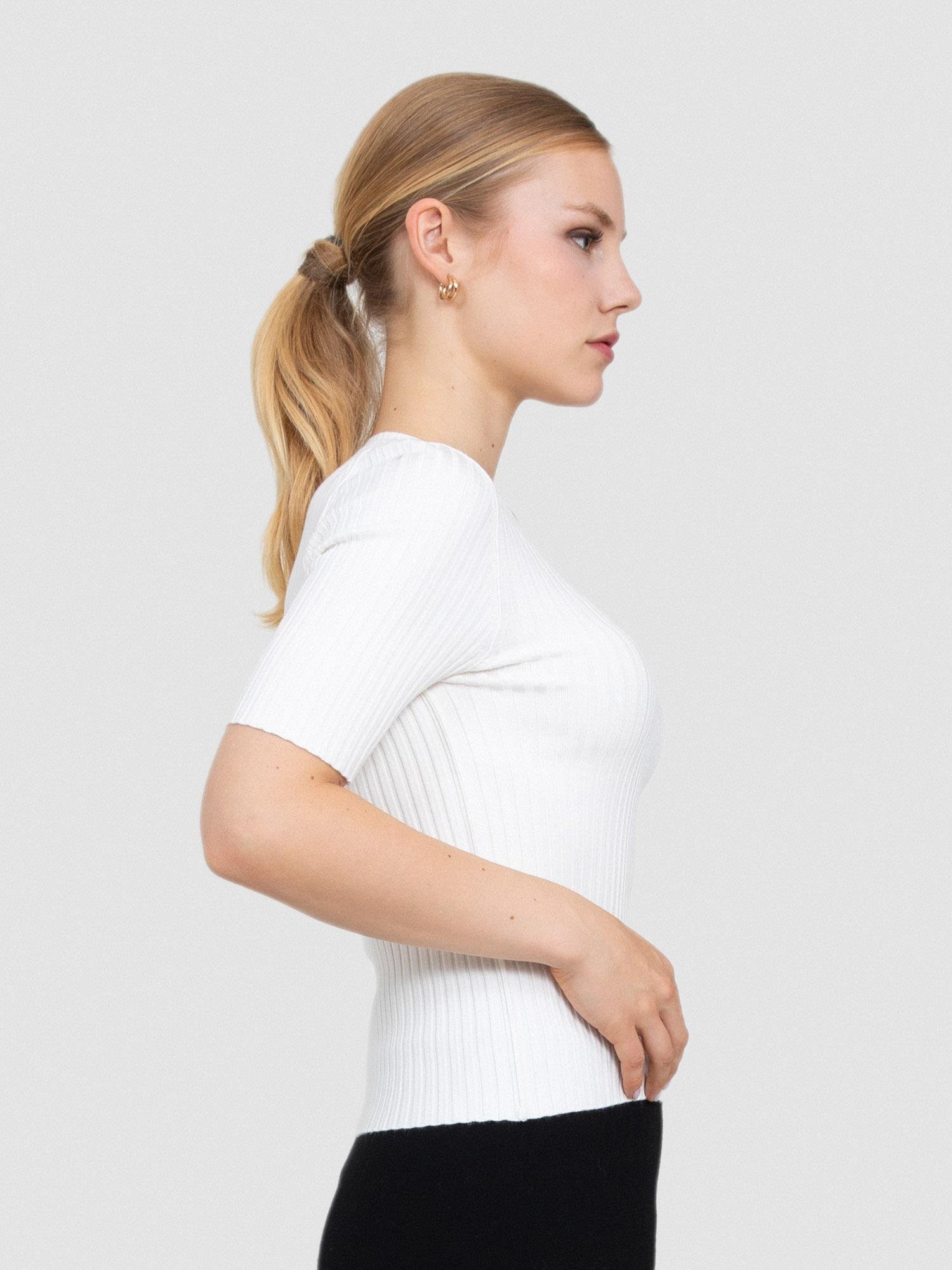 Fitilli Bisiklet Yaka Streç Kazak