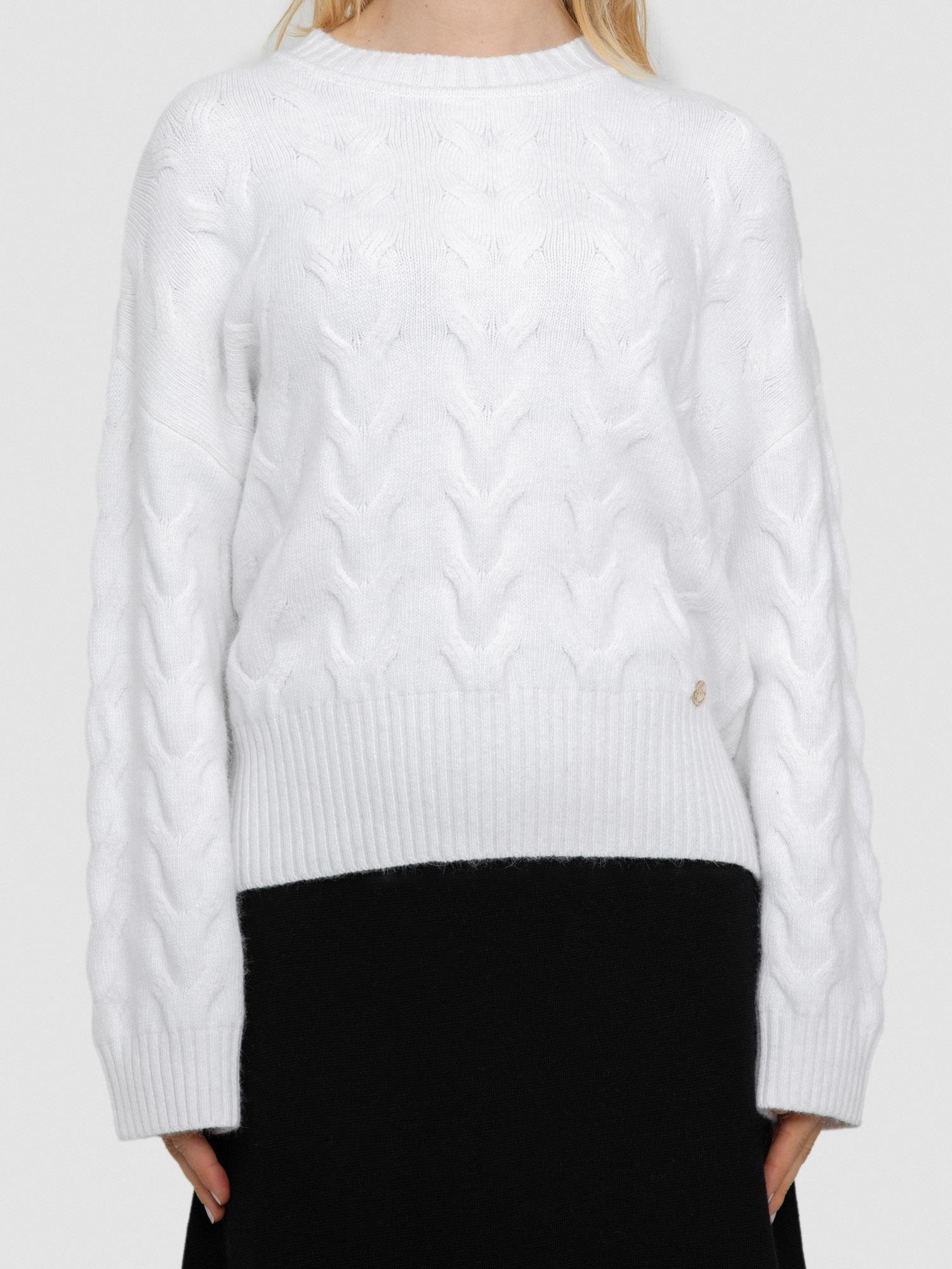 Kablo Örgü Bisiklet Yaka Kazak