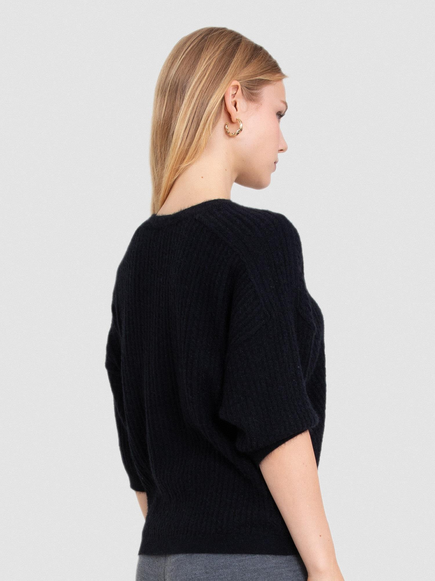 Kablo Örgü Metalik İpli Kazak