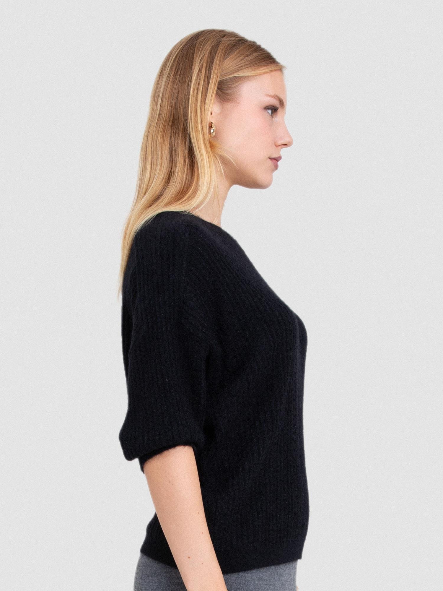 Kablo Örgü Metalik İpli Kazak