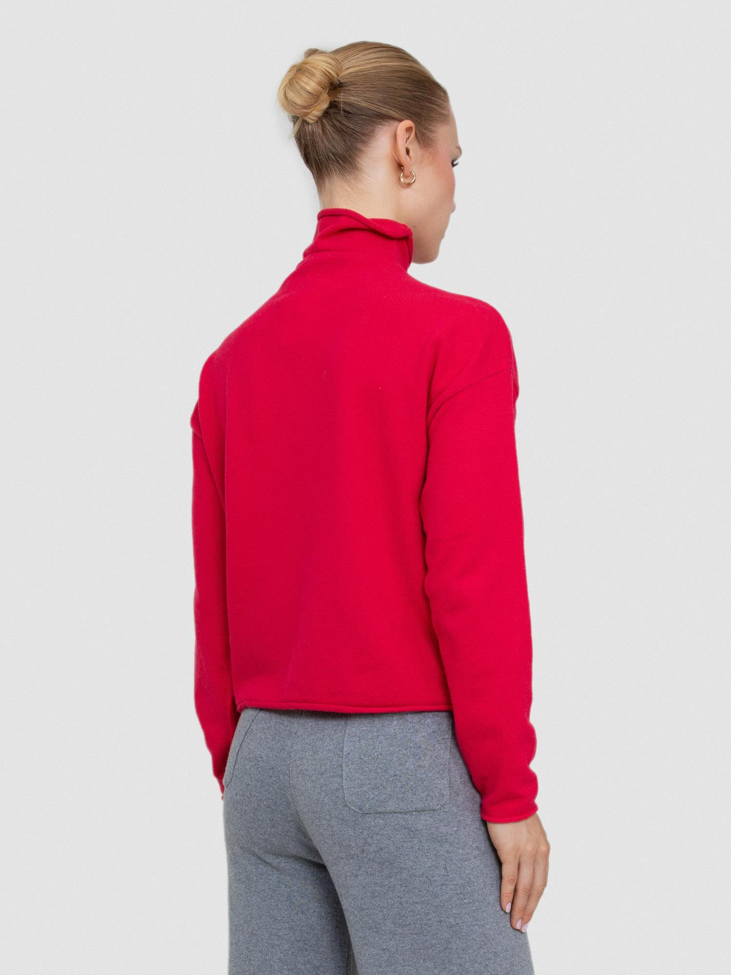 Kaşmir Karışımlı Balıkçı Yaka Kazak