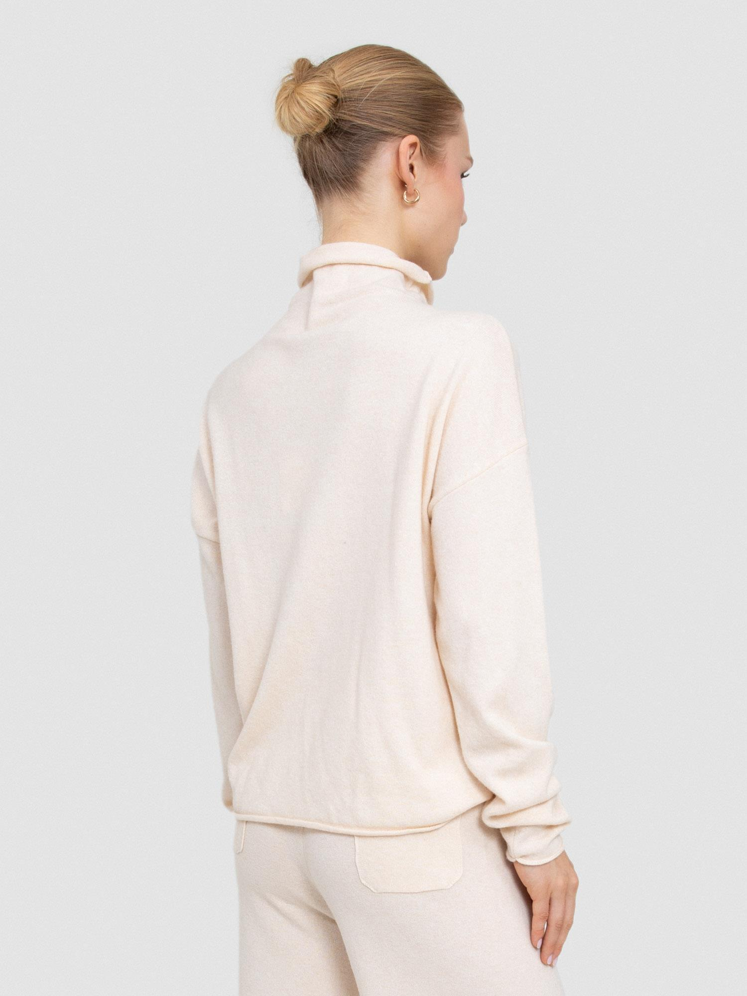 Kaşmir Karışımlı Balıkçı Yaka Kazak