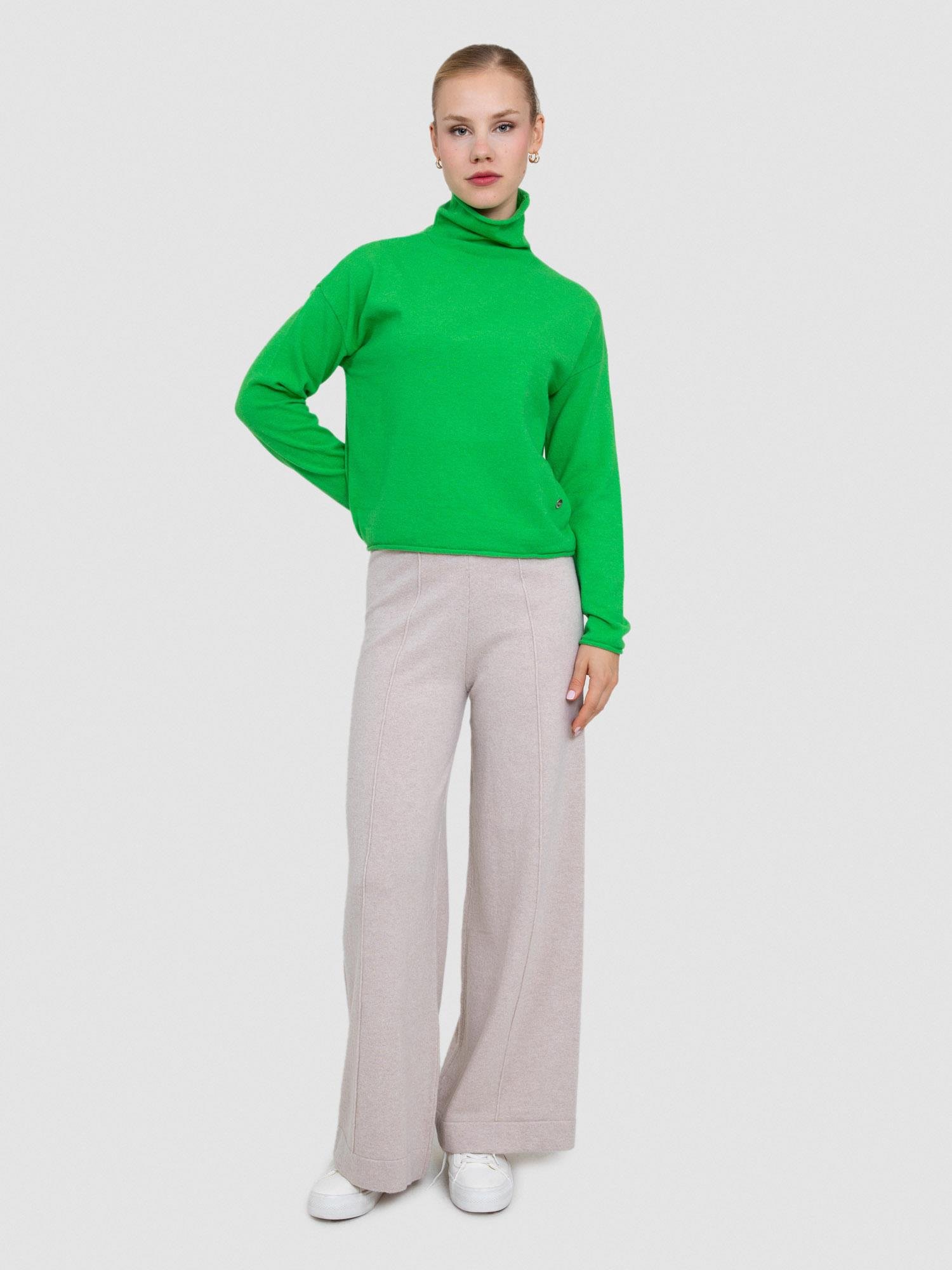 Kaşmir Karışımlı Balıkçı Yaka Kazak