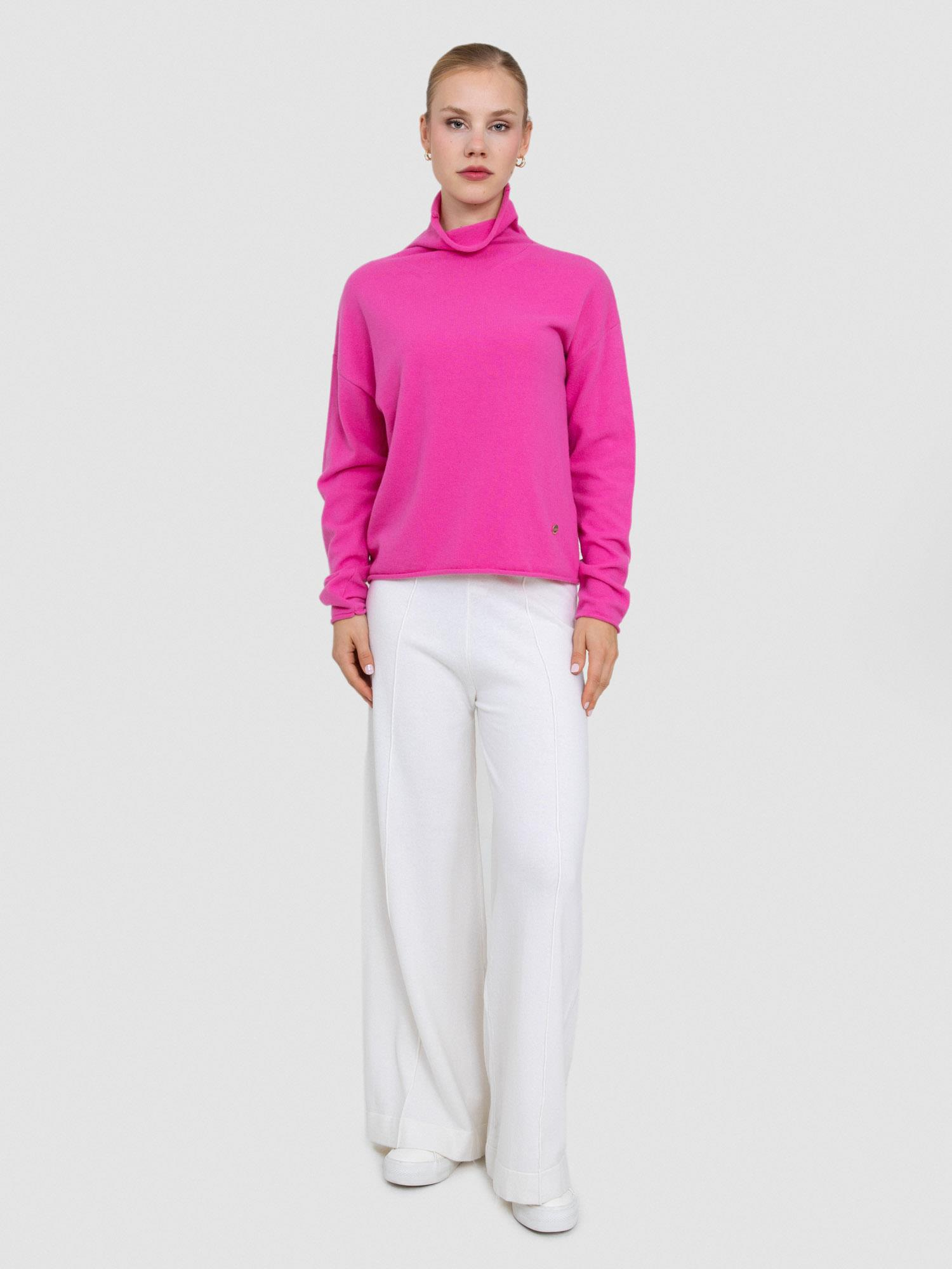 Kaşmir Karışımlı Balıkçı Yaka Kazak