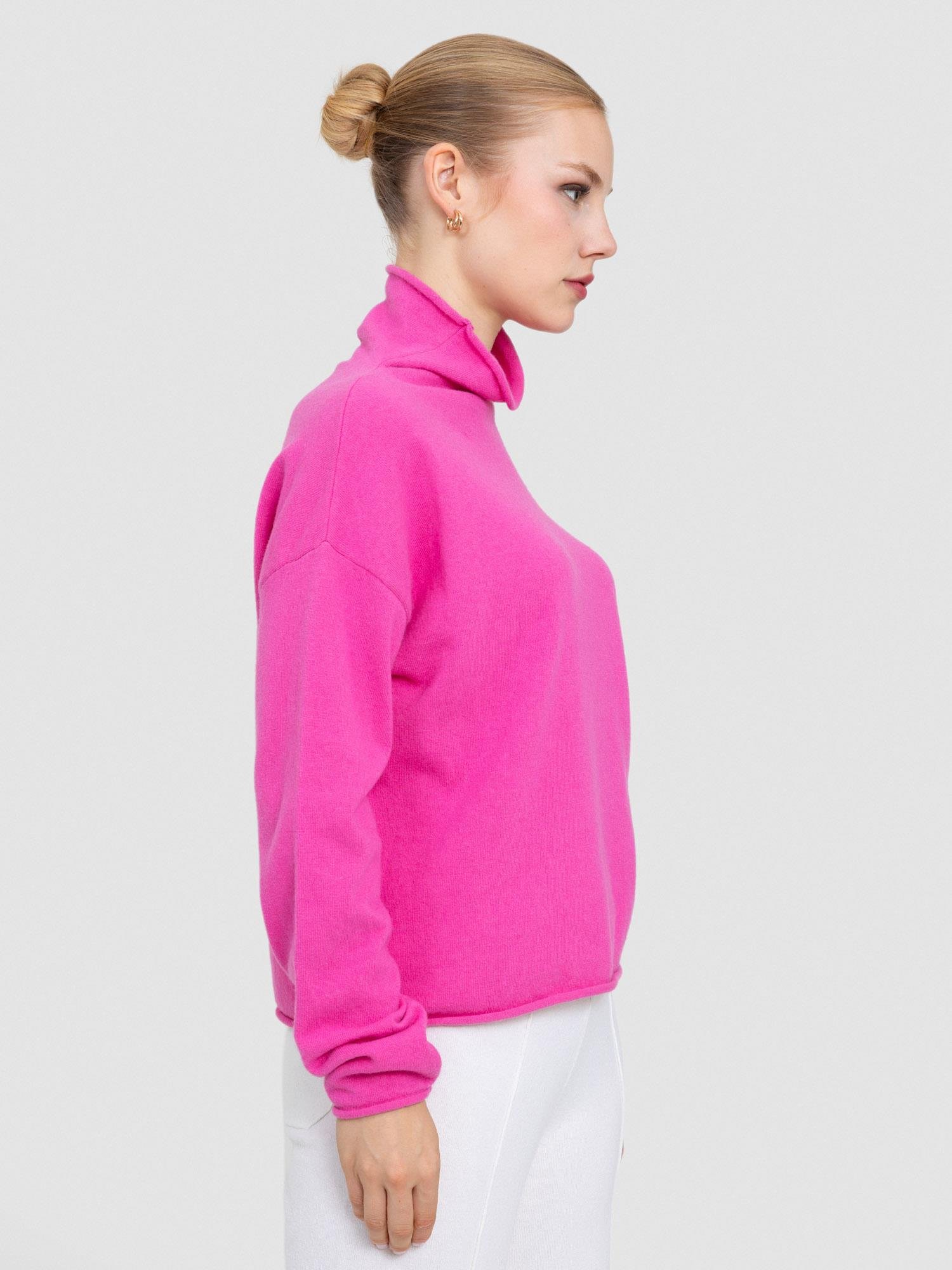 Kaşmir Karışımlı Balıkçı Yaka Kazak