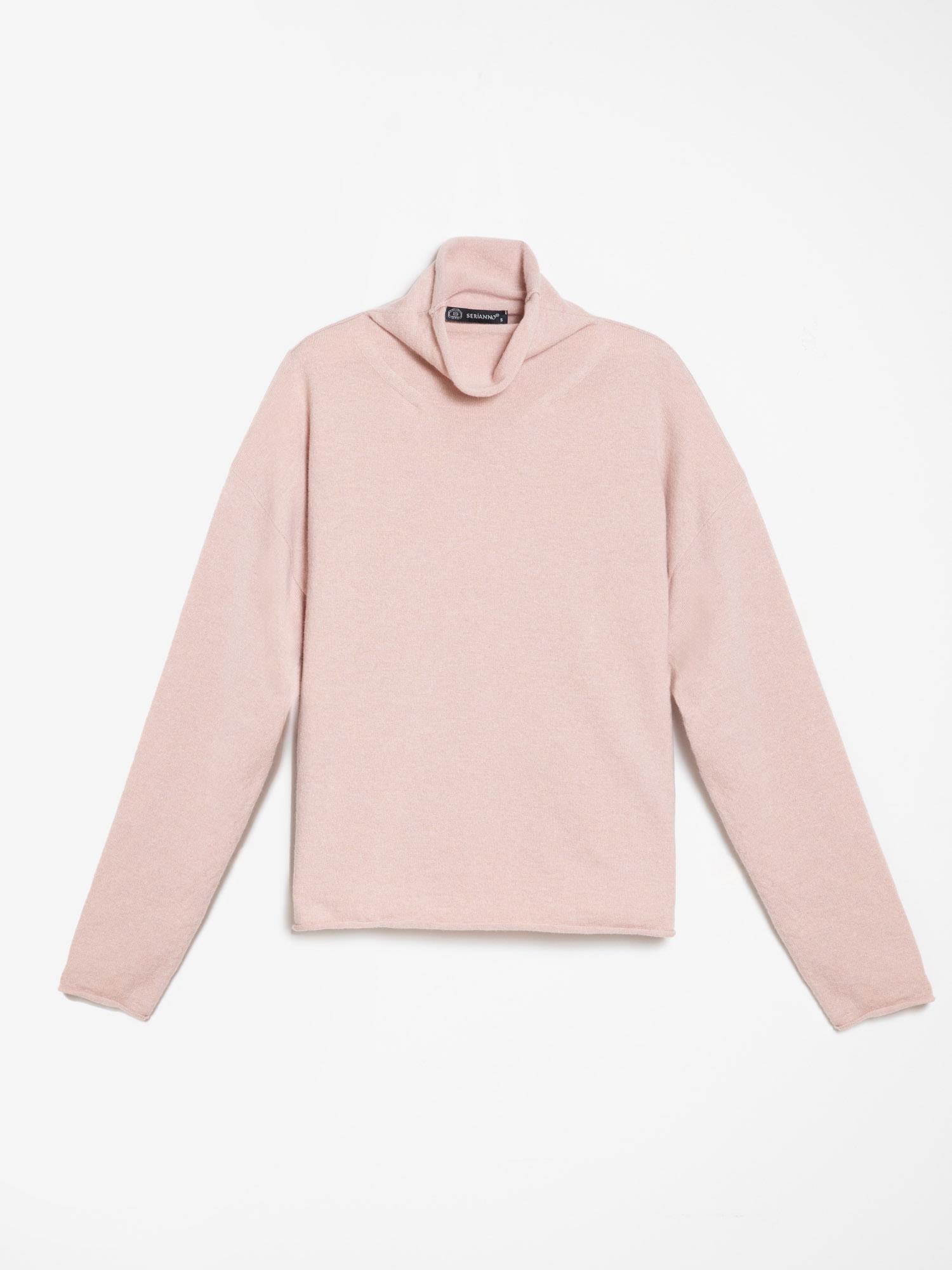 Cashmere Blend High Neck Sweater