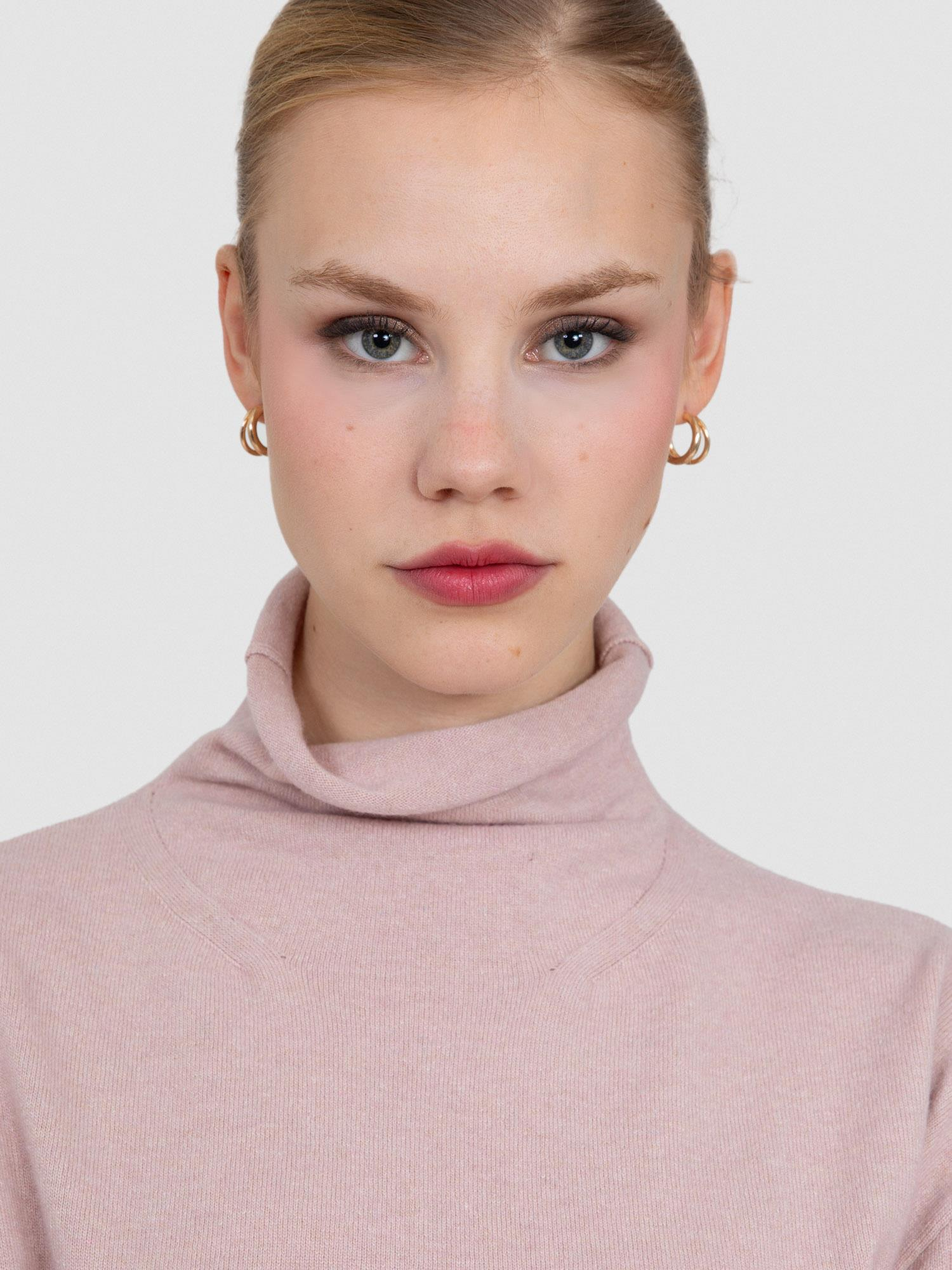 Kaşmir Karışımlı Balıkçı Yaka Kazak