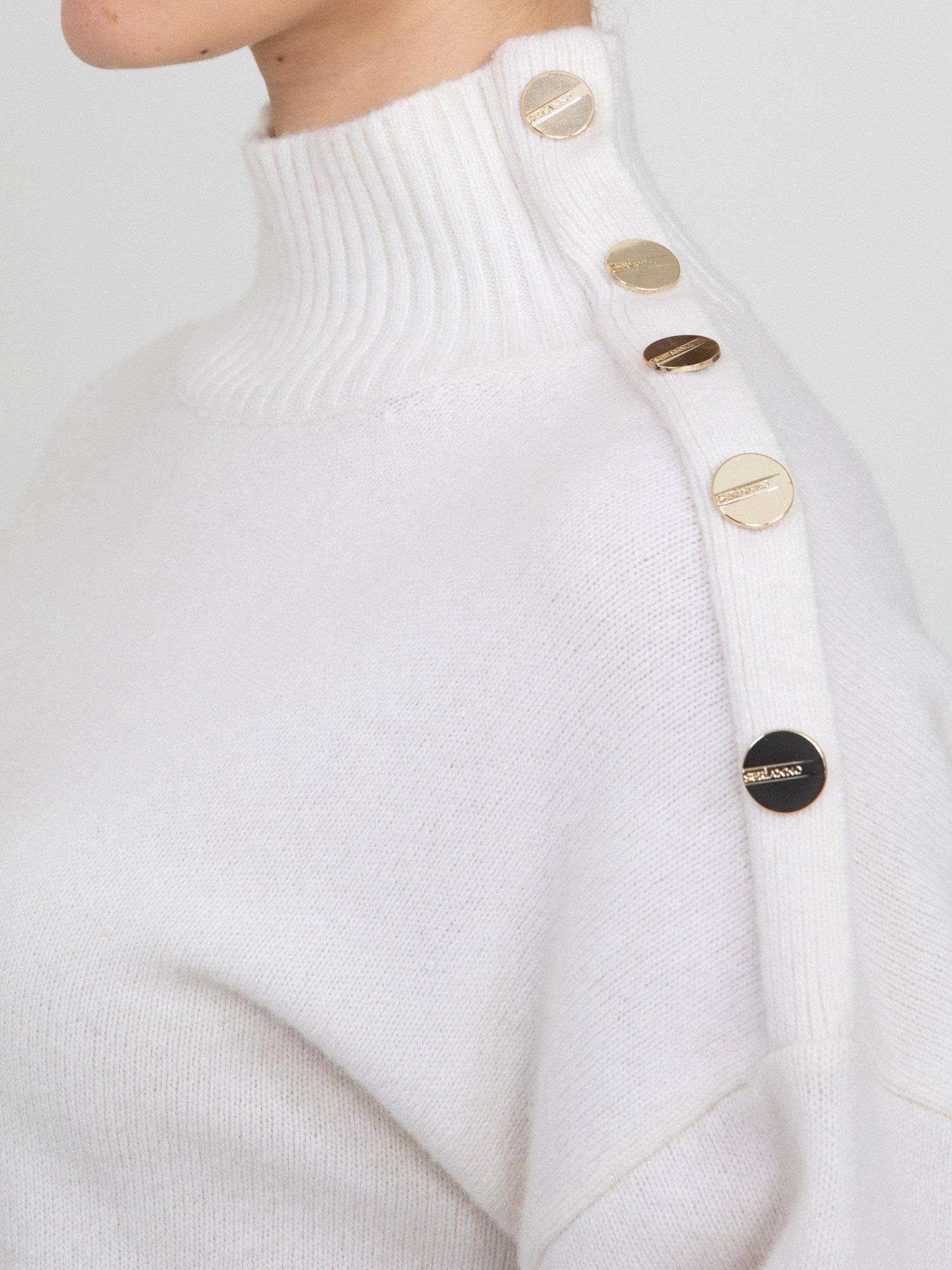 Kaşmir ve Yün Karışımlı Balıkçı Yaka Elbise