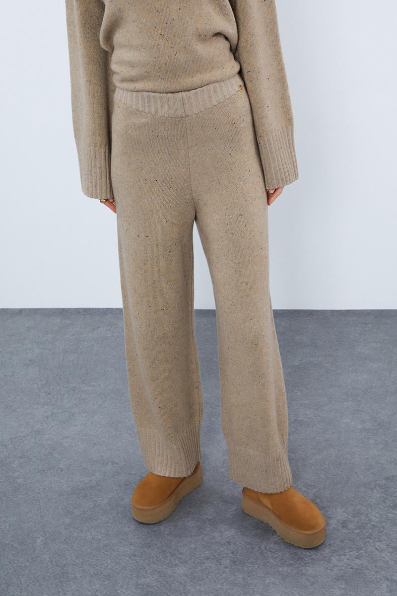 Kaşmir ve Yün Karışımlı Yüksel Bel Pantolon
