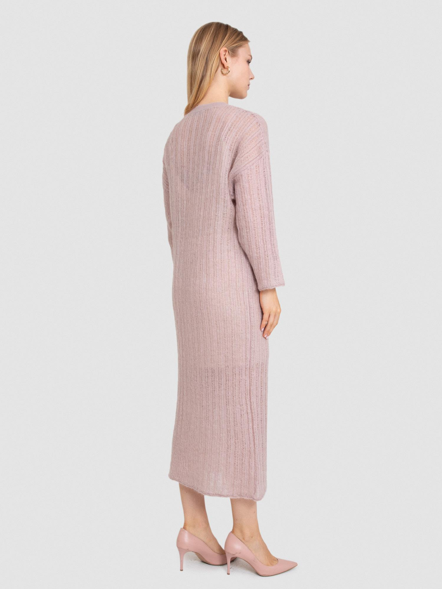 Mohair ve Yün Karışımlı Ajurlu Elbise