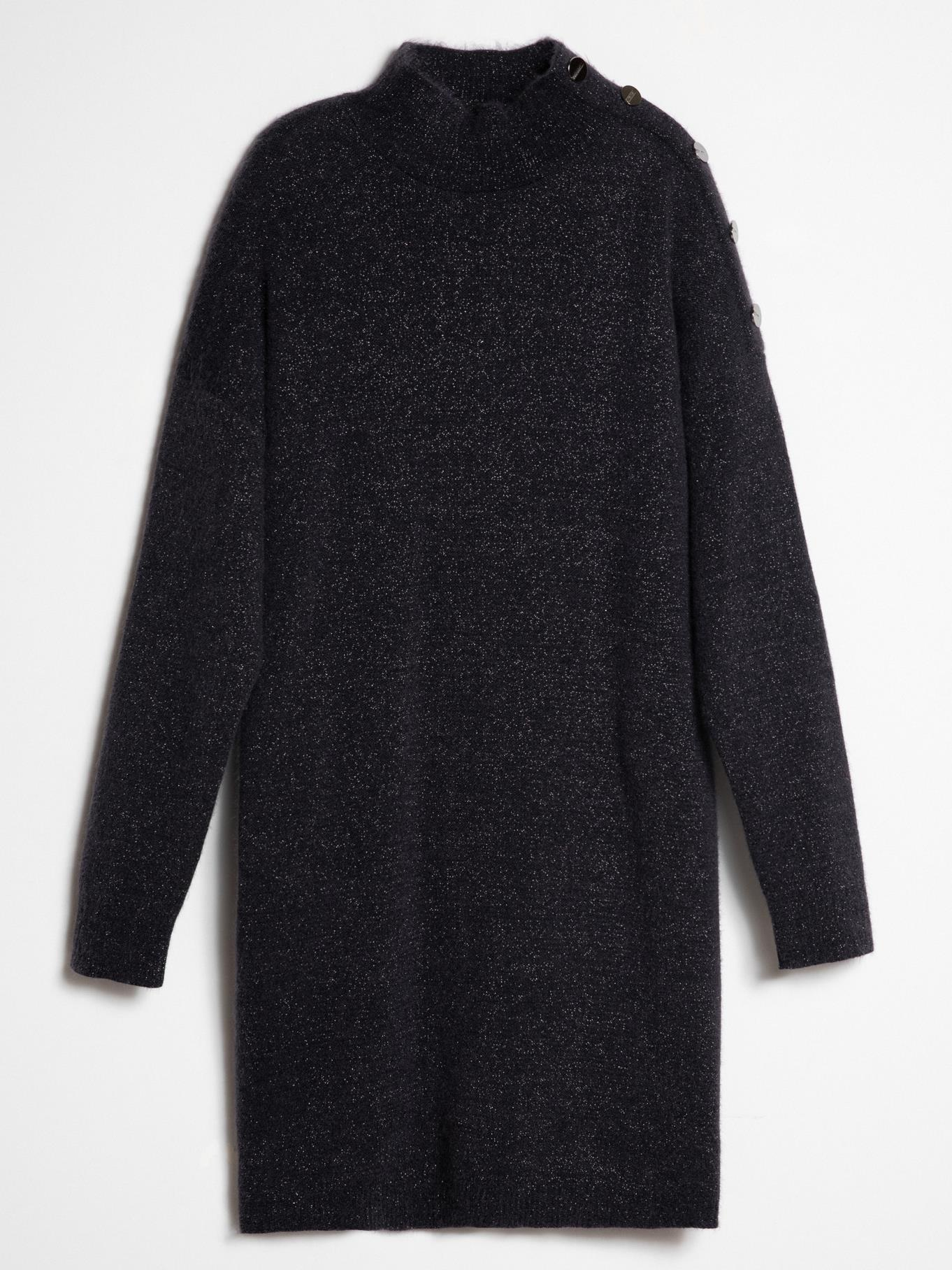 Organic Cotton and Lurex Dress with Button Detail