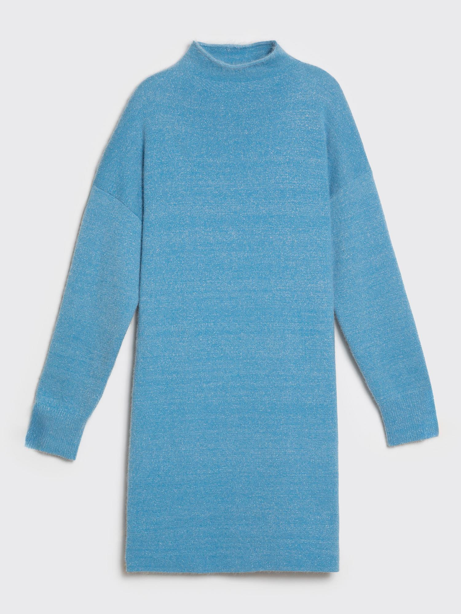 Organik Pamuk Karışımlı Metalik Dokulu  Elbise