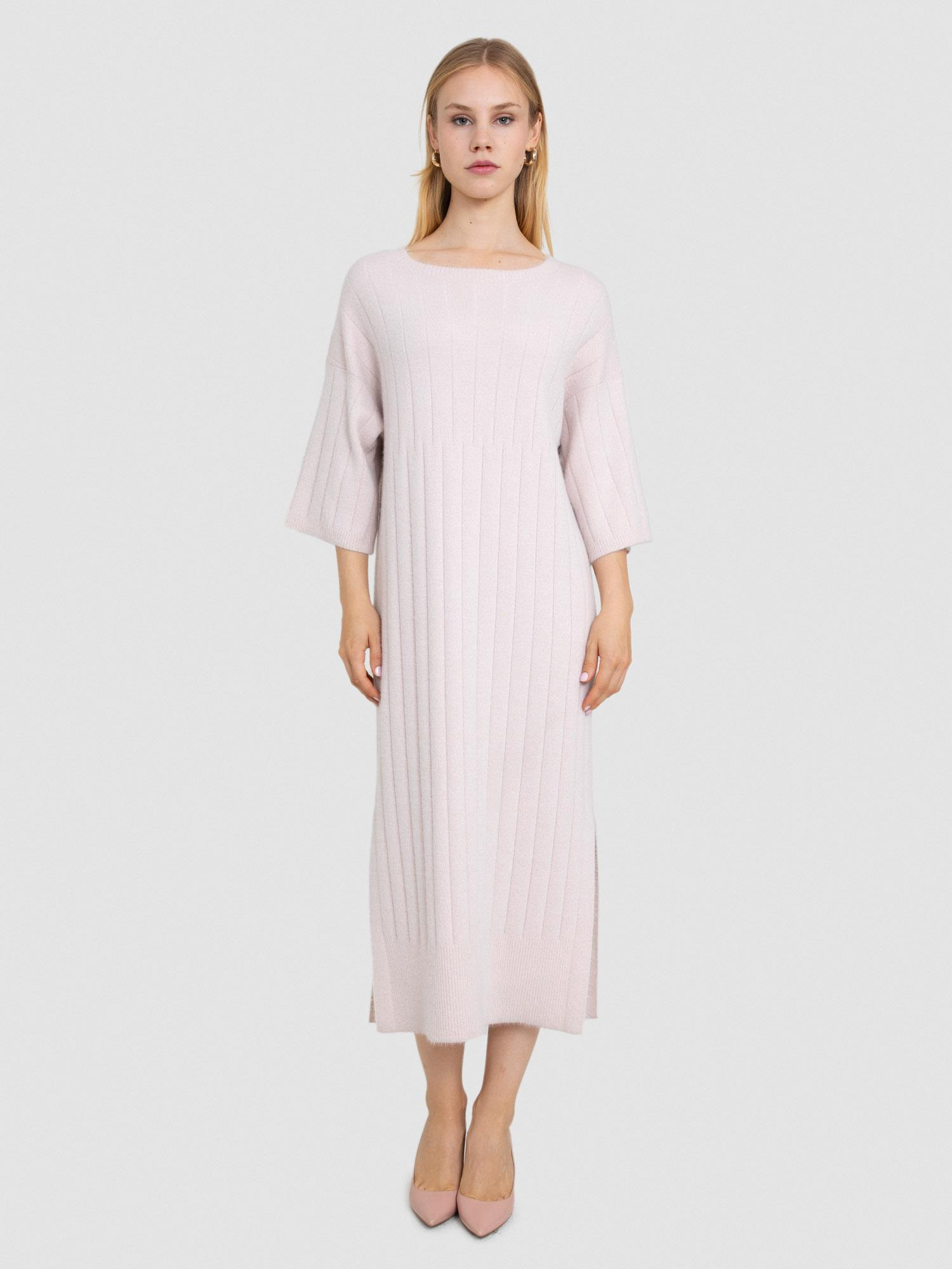 Organik Pamuk Karışımlı Metalik İpli Elbise