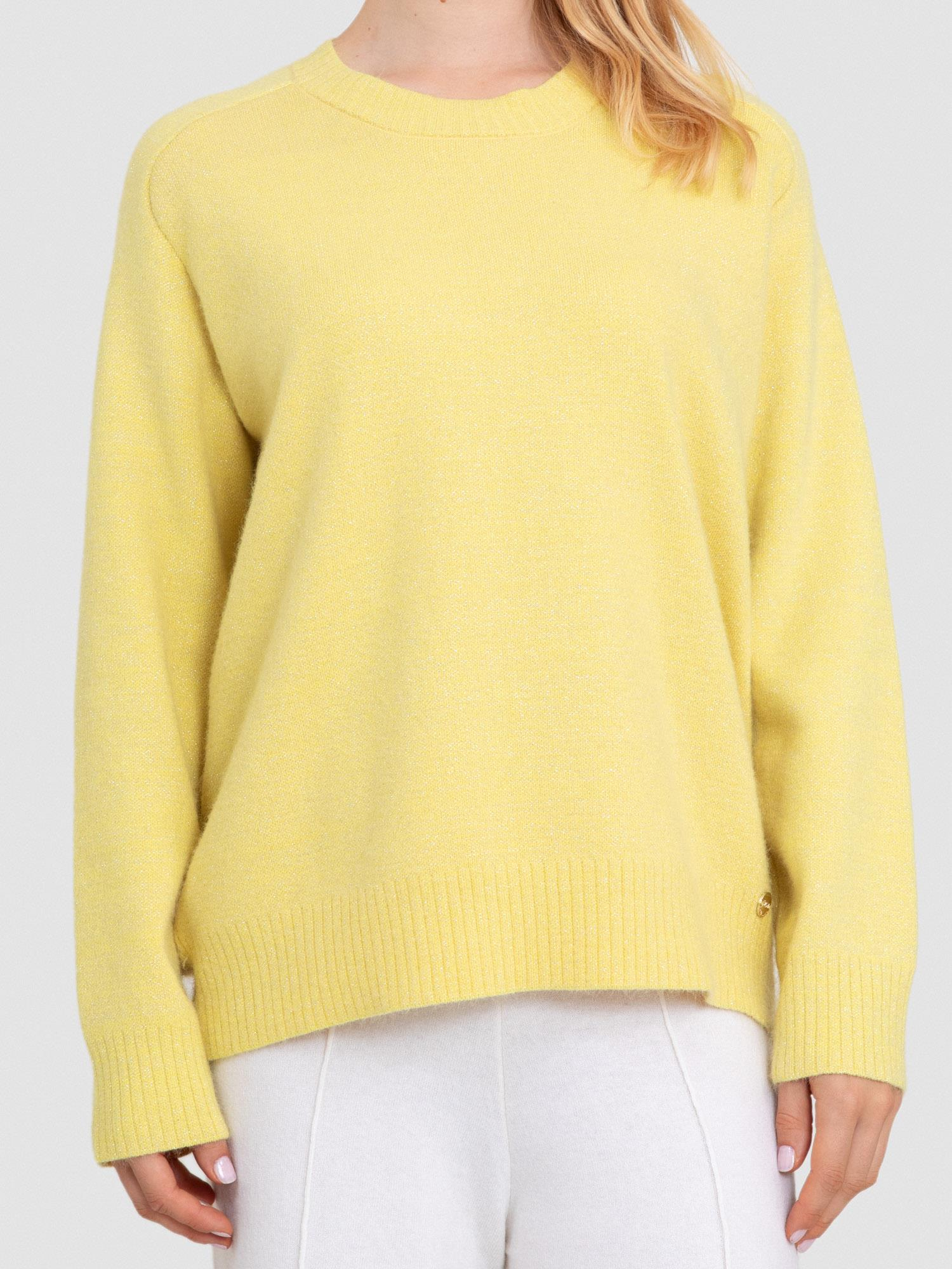 Organik Pamuk Karışımlı Metalik İpli Kazak