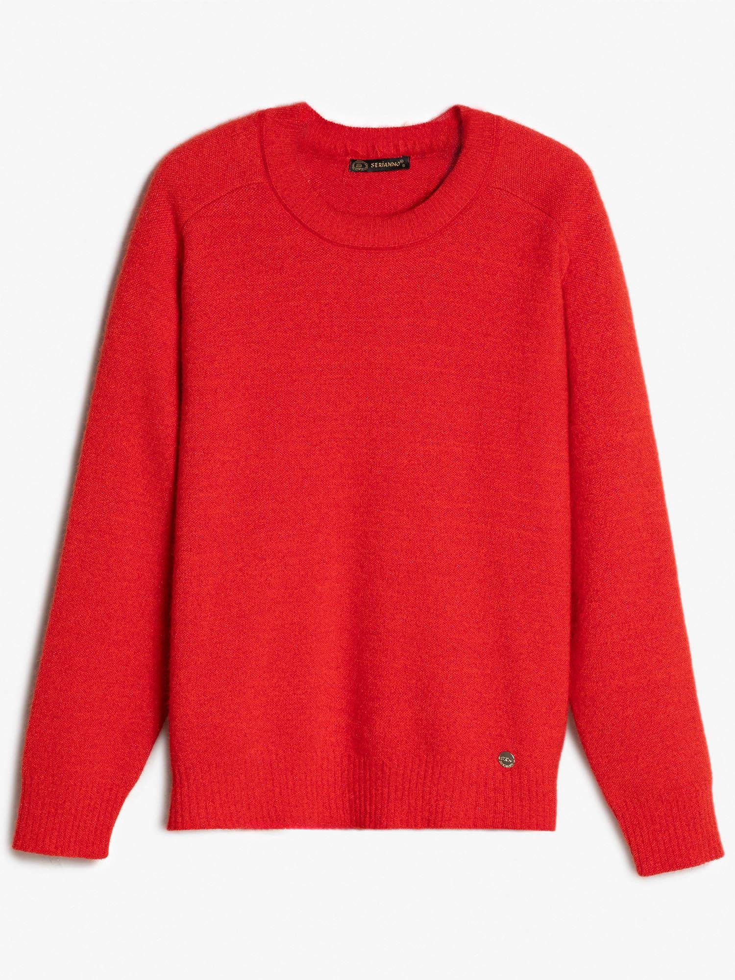 Organik Pamuk Karışımlı Metalik İpli Kazak