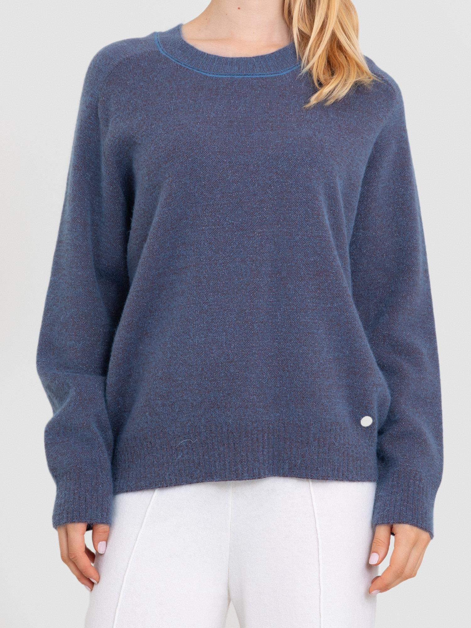 Organik Pamuk Karışımlı Metalik İpli Kazak