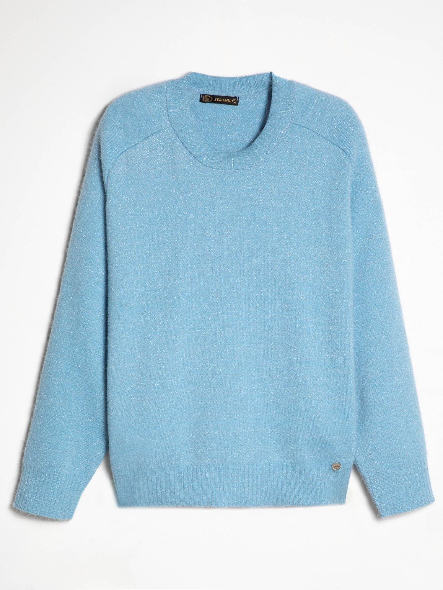 Organik Pamuk Karışımlı Metalik İpli Kazak