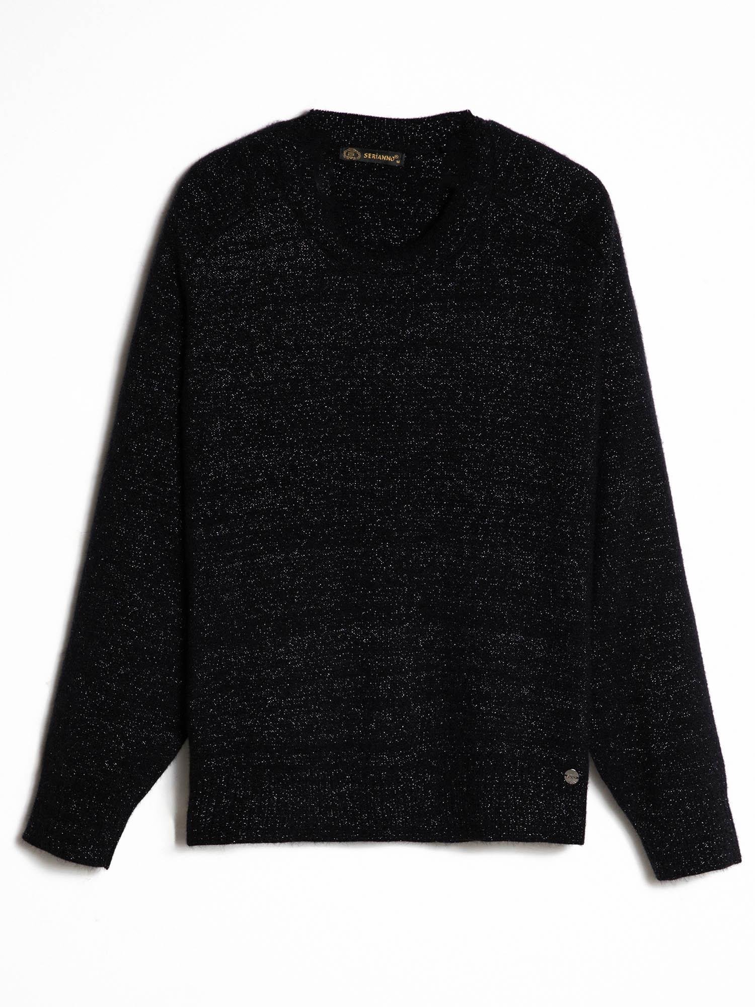 Organik Pamuk Karışımlı Metalik İpli Kazak