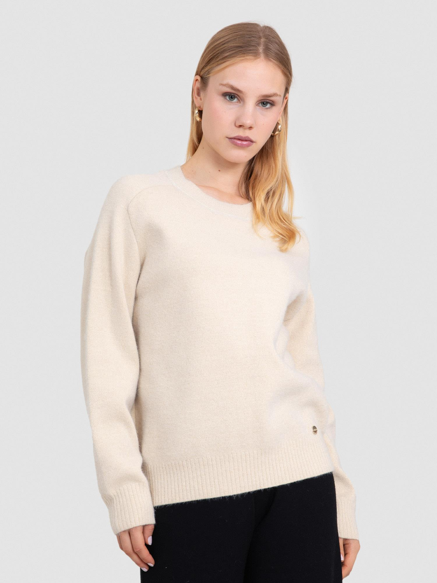 Organik Pamuk Karışımlı Metalik İpli Kazak