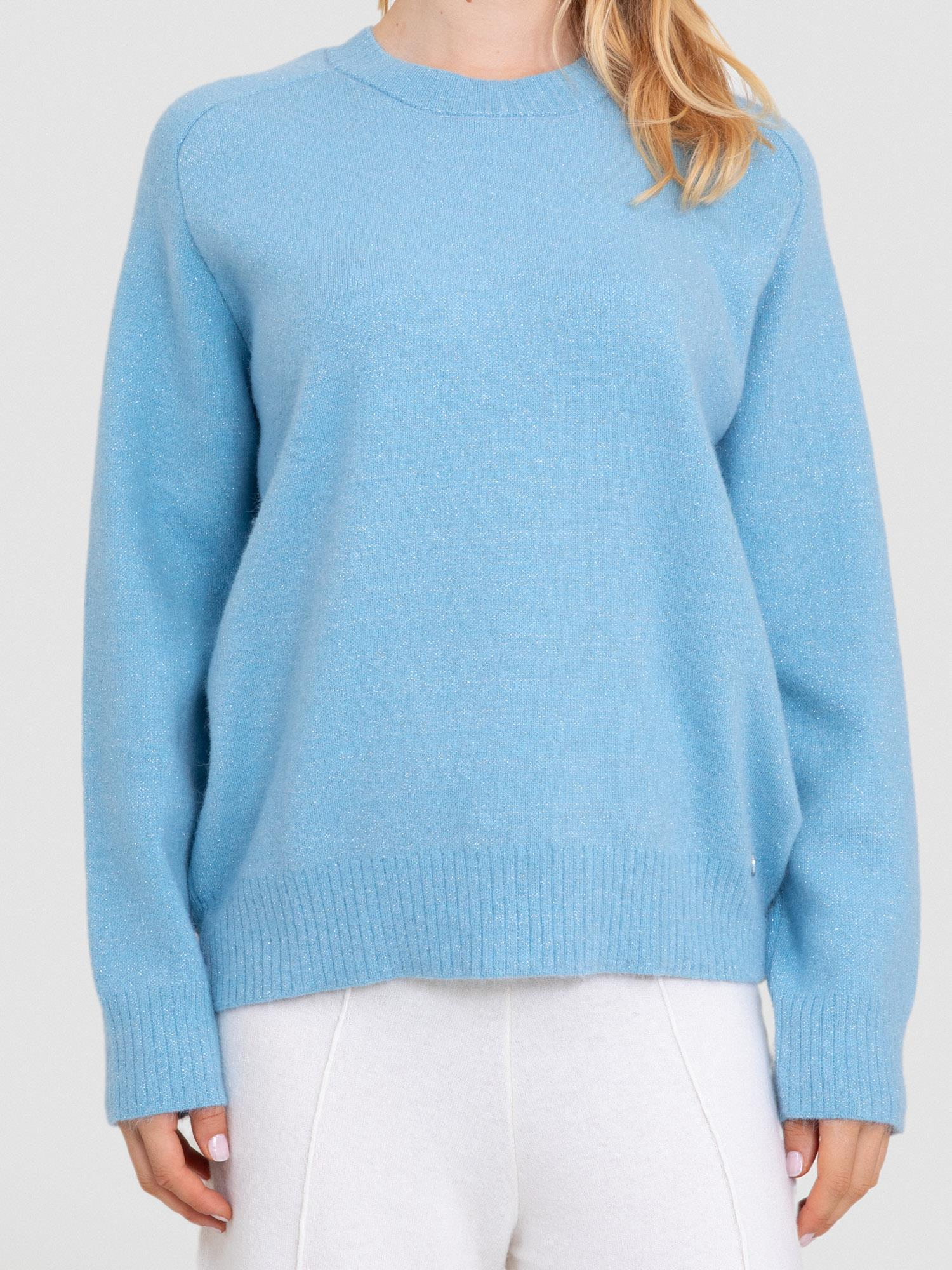 Organik Pamuk Karışımlı Metalik İpli Kazak