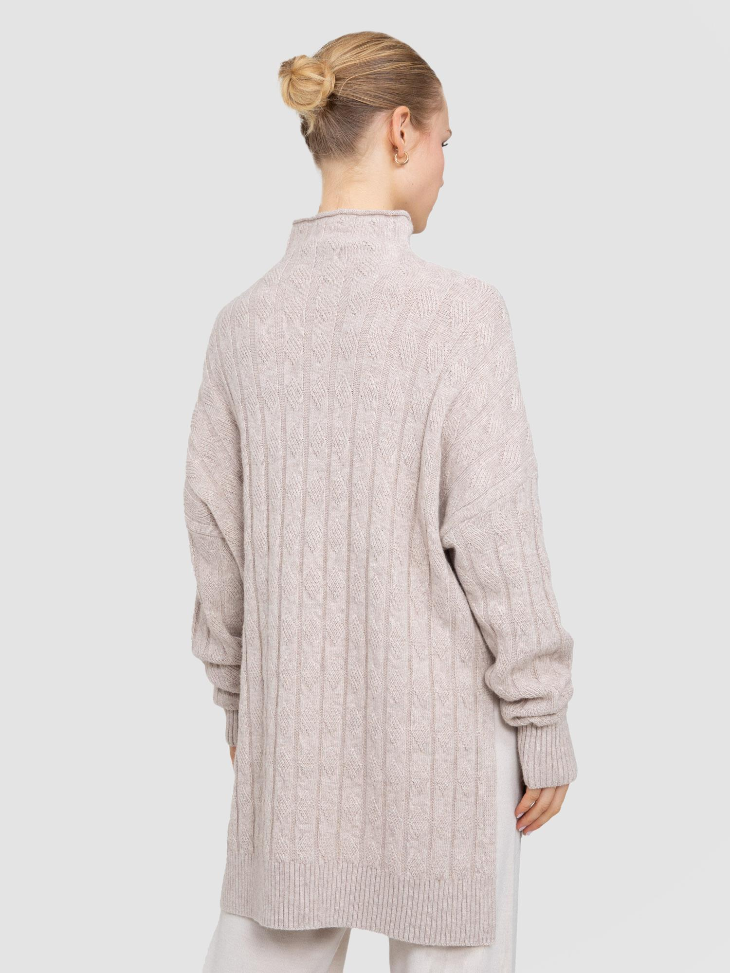 Organik Yün ve Pamuk Karışımlı Balıkçı Yaka Tunik