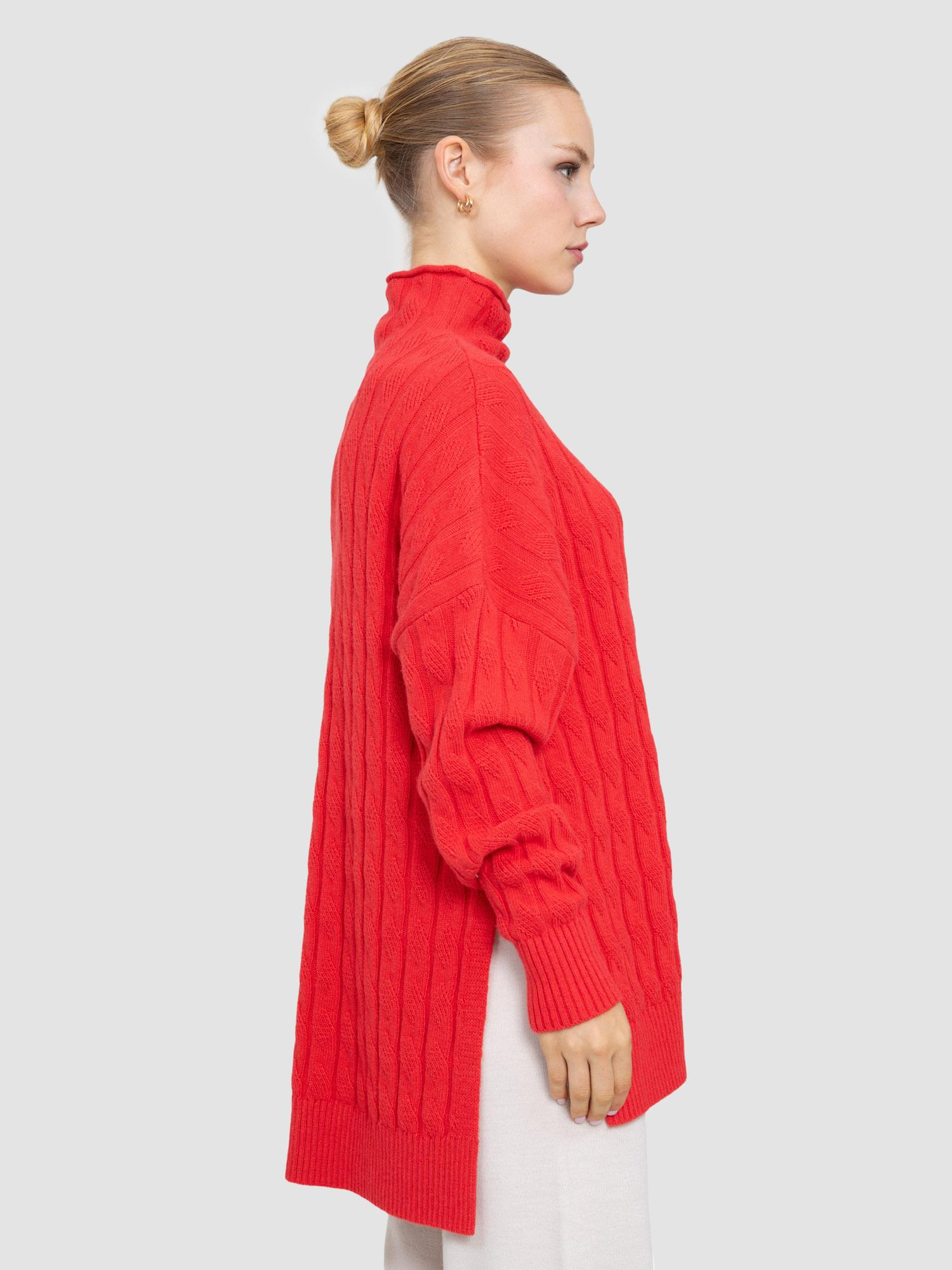 Organik Yün ve Pamuk Karışımlı Balıkçı Yaka Tunik