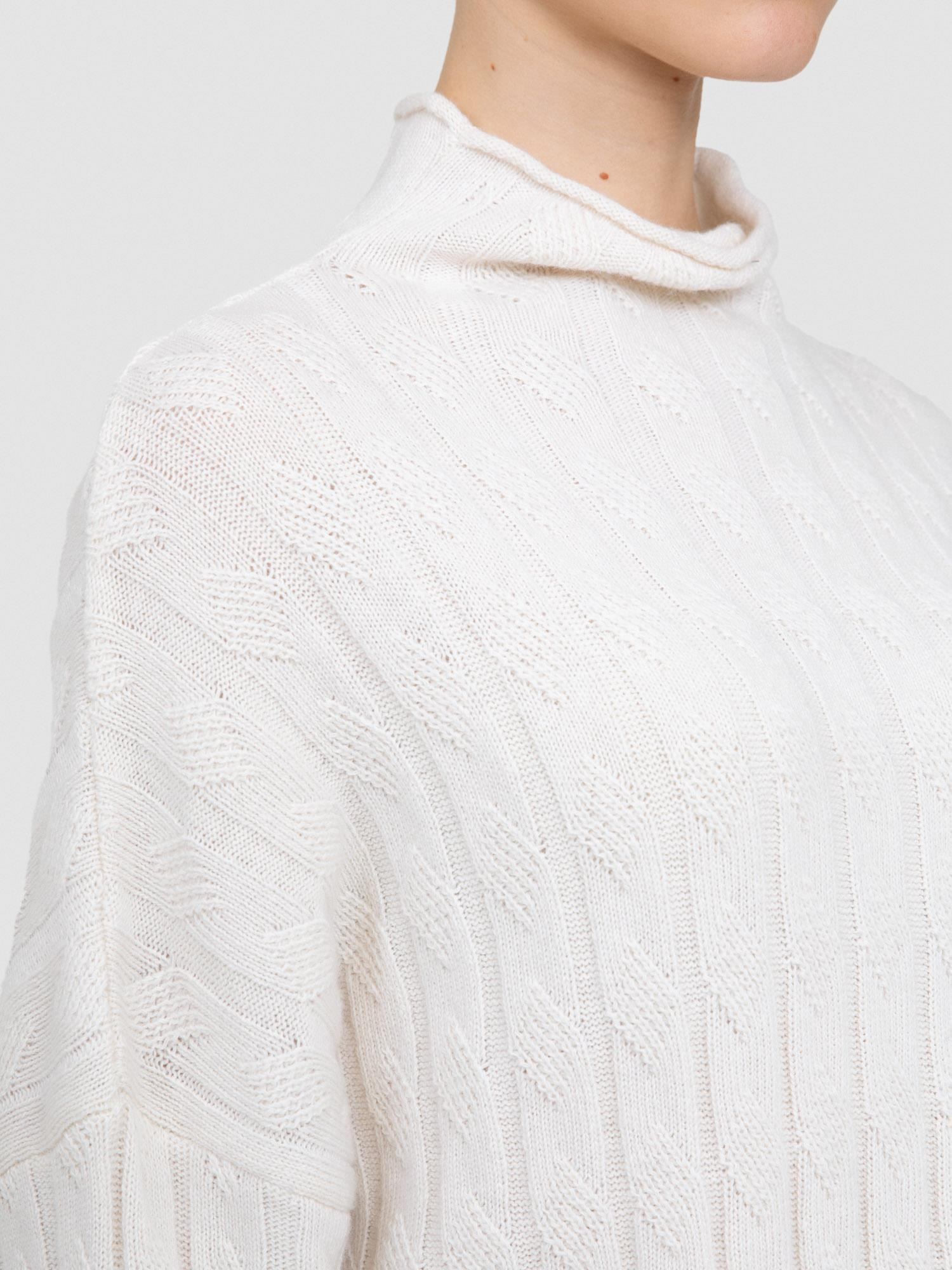 Organik Yün ve Pamuk Karışımlı Balıkçı Yaka Tunik