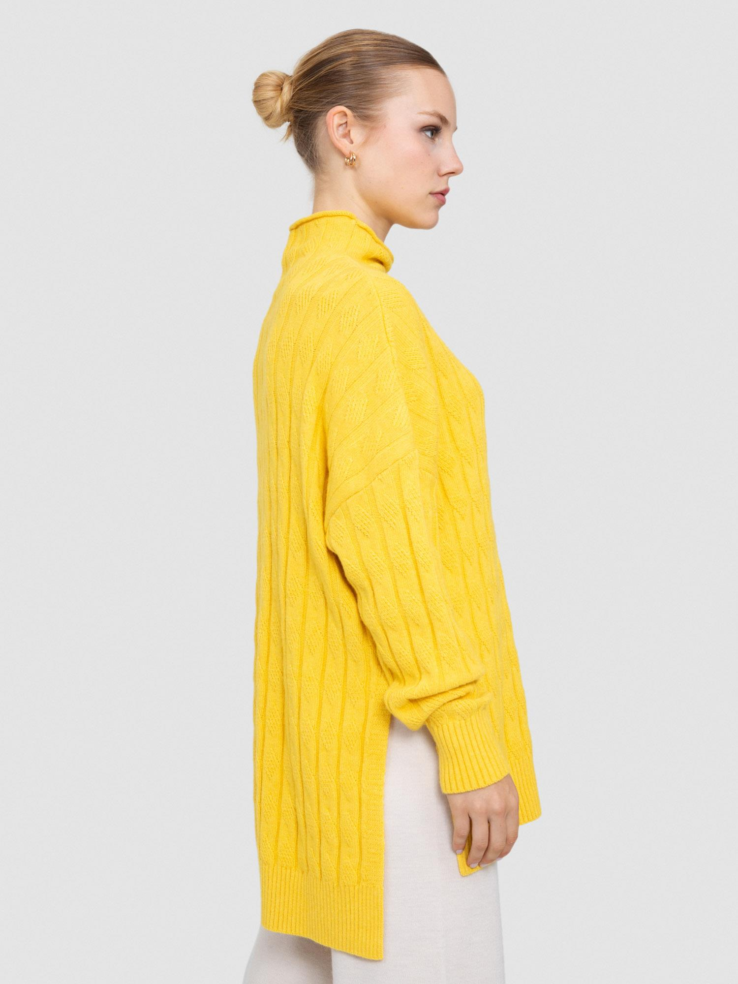 Organik Yün ve Pamuk Karışımlı Balıkçı Yaka Tunik