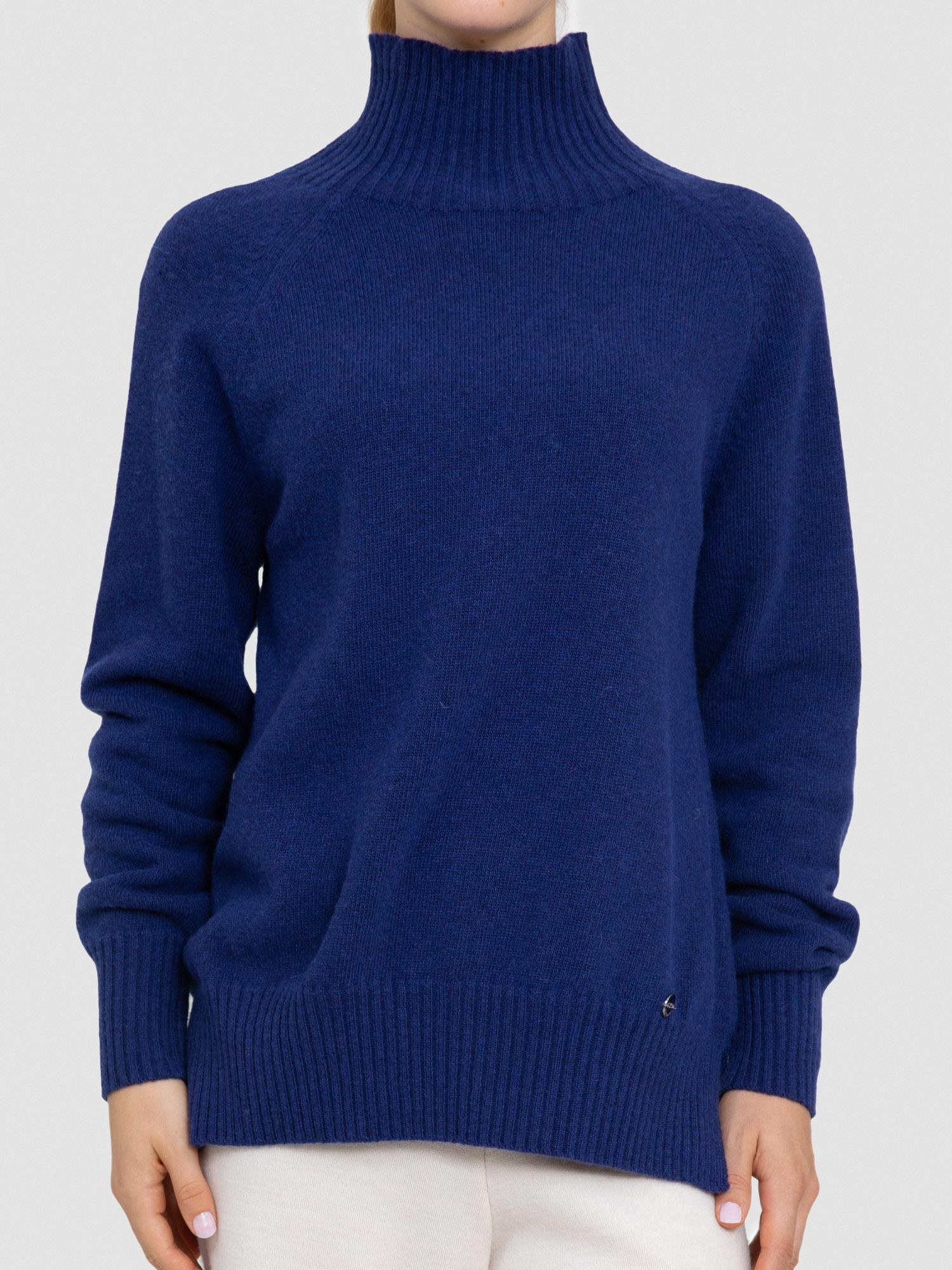 Organik Yün Ve Pamuk Karışımlı Yüksek Yaka Kazak