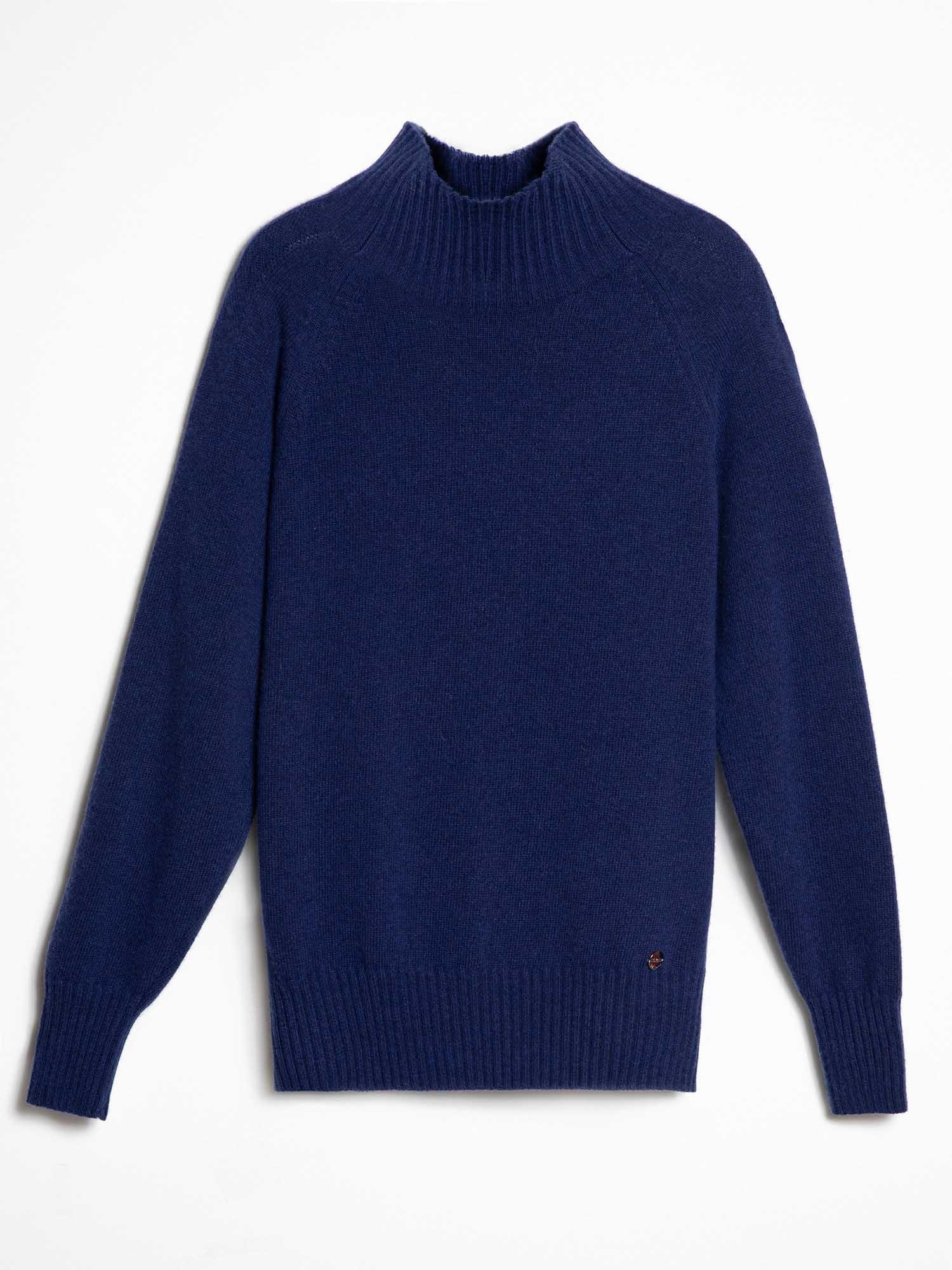 Organik Yün Ve Pamuk Karışımlı Yüksek Yaka Kazak