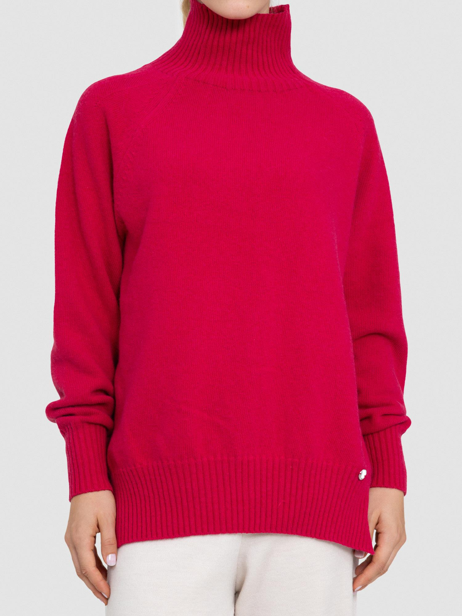 Organik Yün Ve Pamuk Karışımlı Yüksek Yaka Kazak