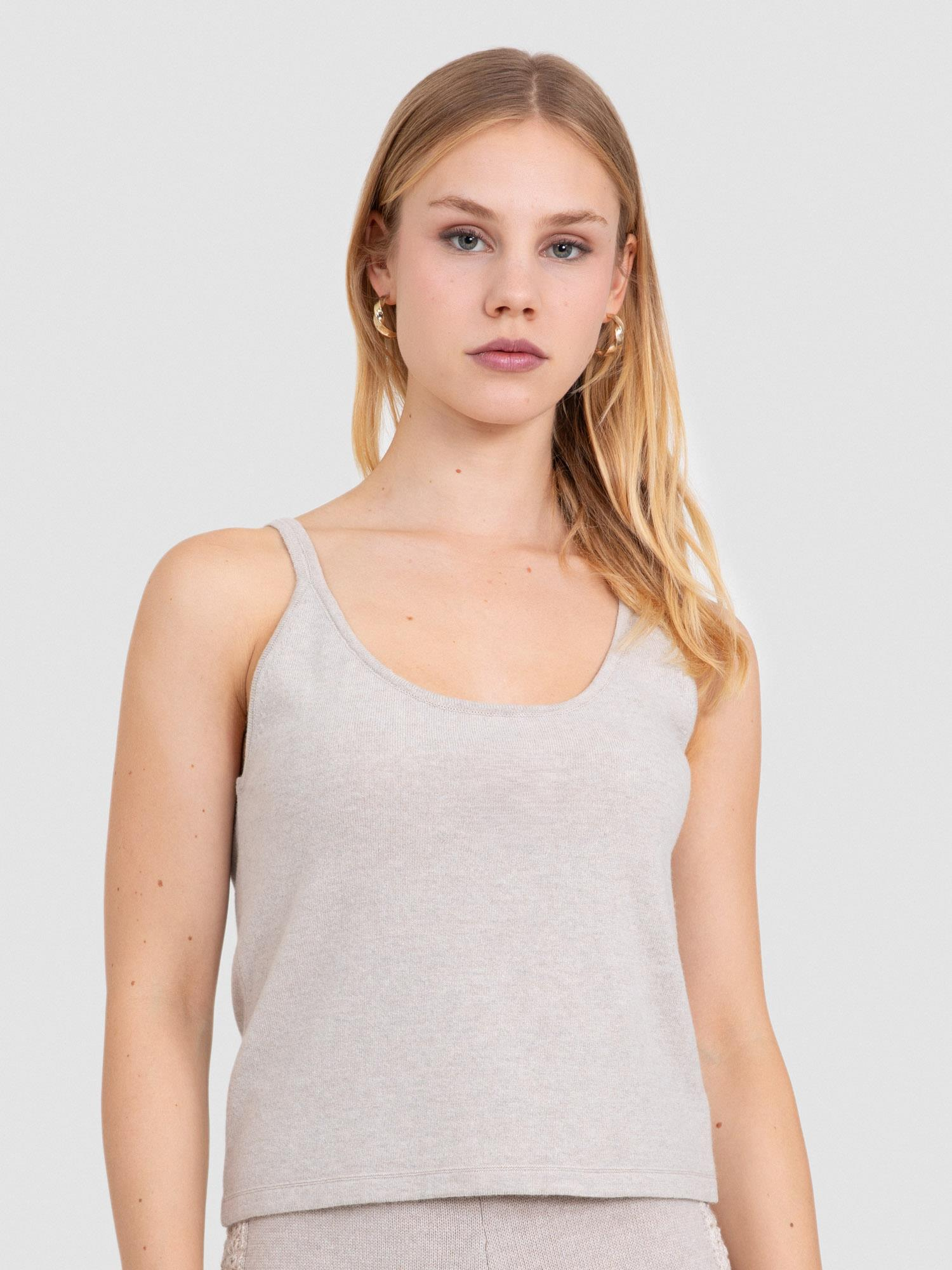 Kaşmir Karışımlı İnce Askılı Atlet