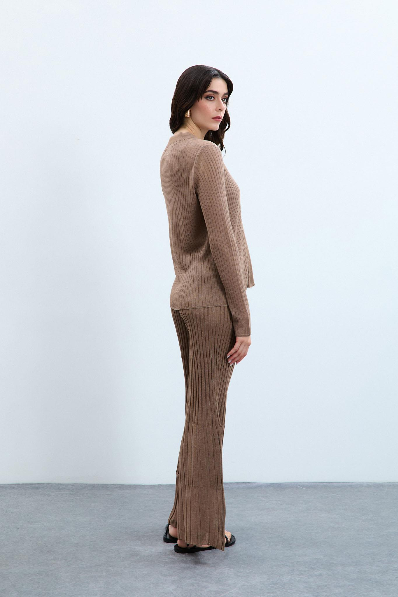 Transparan Triko Hırka